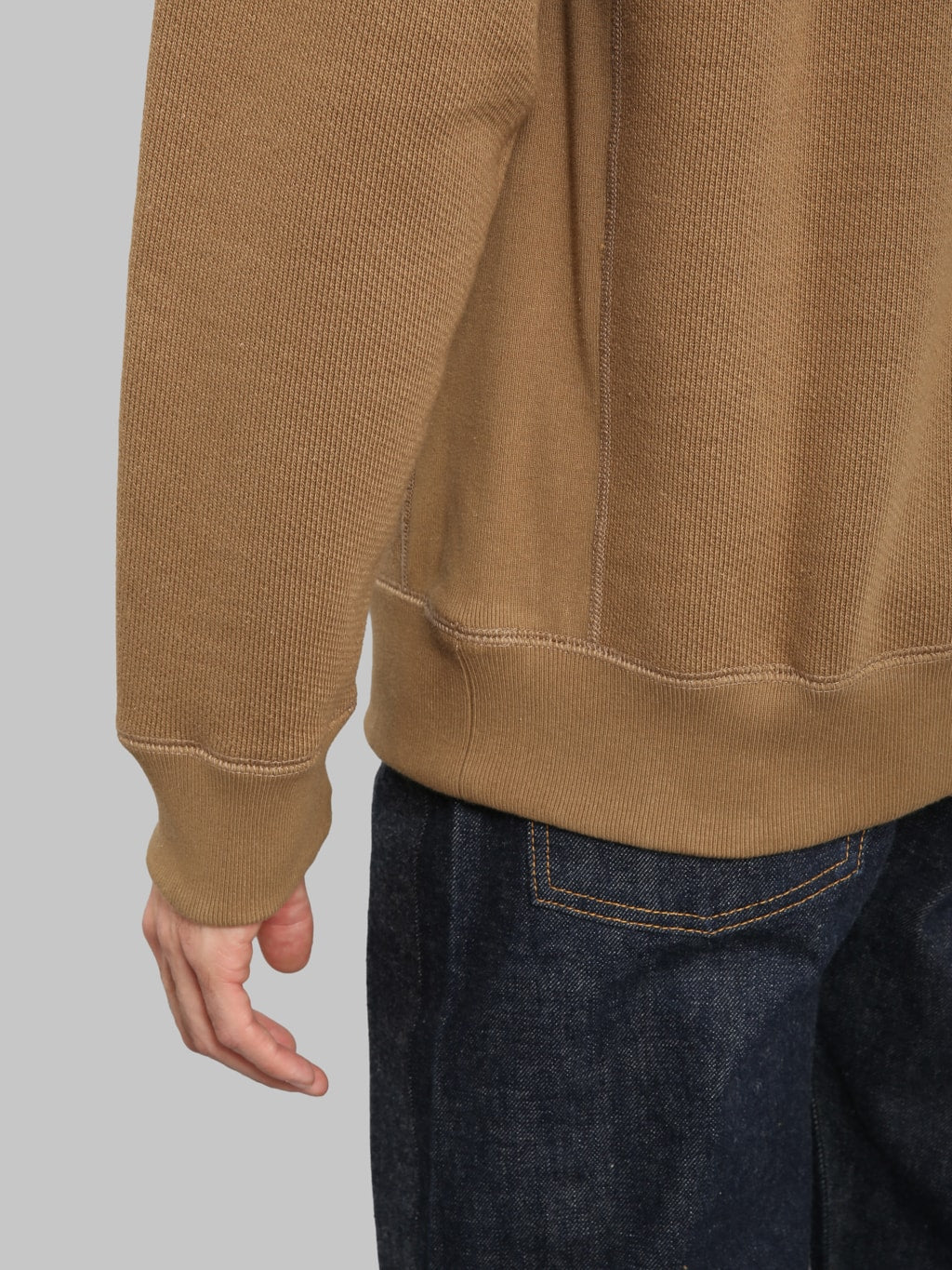 Wonder Looper Pullover Crewneck 876gsm Double Heavyweight French Terry Dune