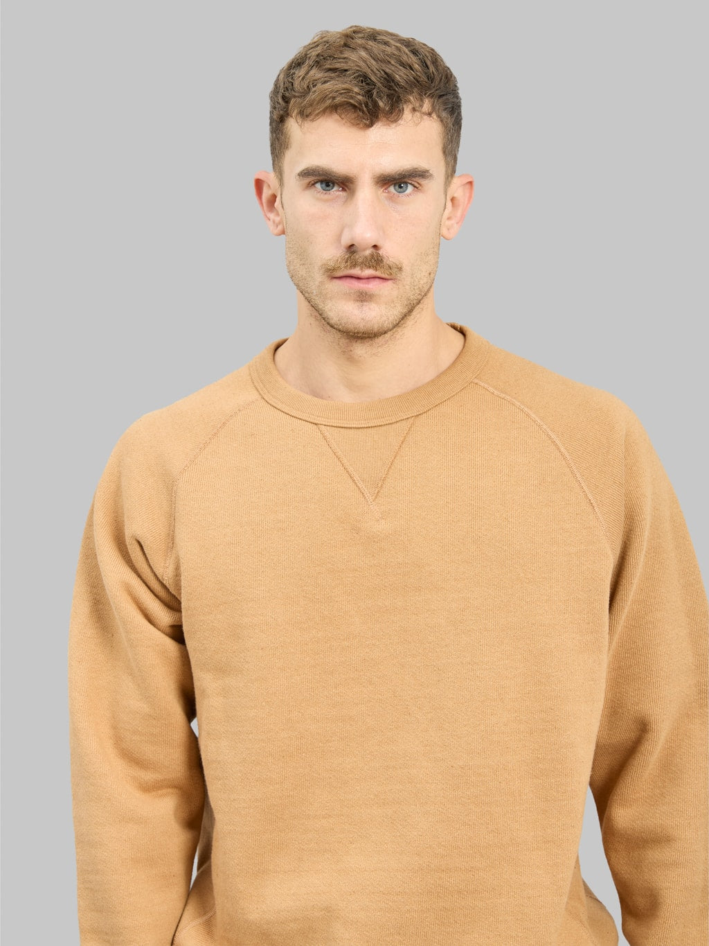 Wonder Looper Pullover Crewneck 825gsm Double Heavyweight French Terry Foxfibre® Coyote 80