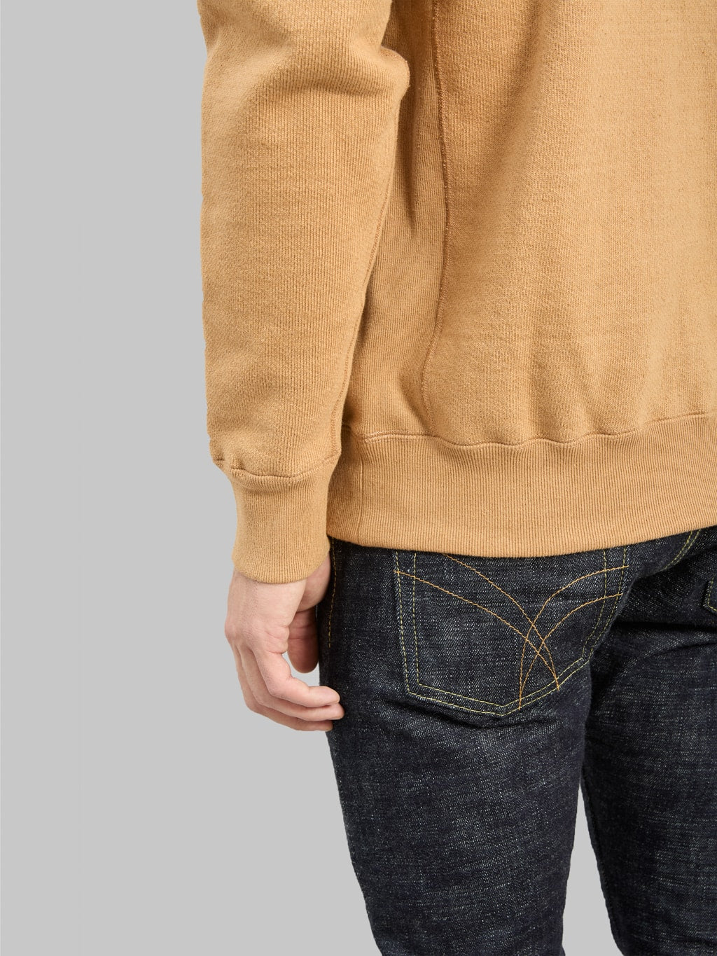 Wonder Looper Pullover Crewneck 825gsm Double Heavyweight French Terry Foxfibre® Coyote 80