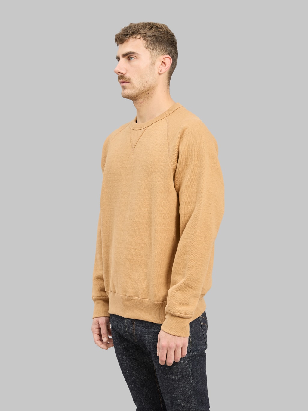 Wonder Looper Pullover Crewneck 825gsm Double Heavyweight French Terry Foxfibre® Coyote 80