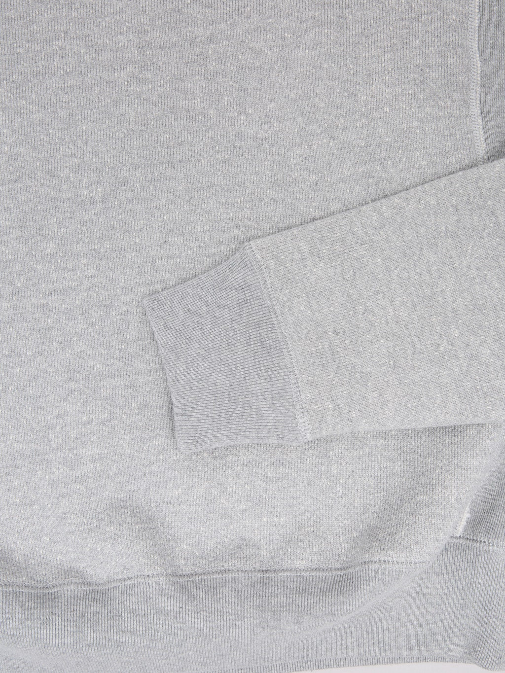 wonder looper pullover crewneck double heavyweight french terry heather grey cuff