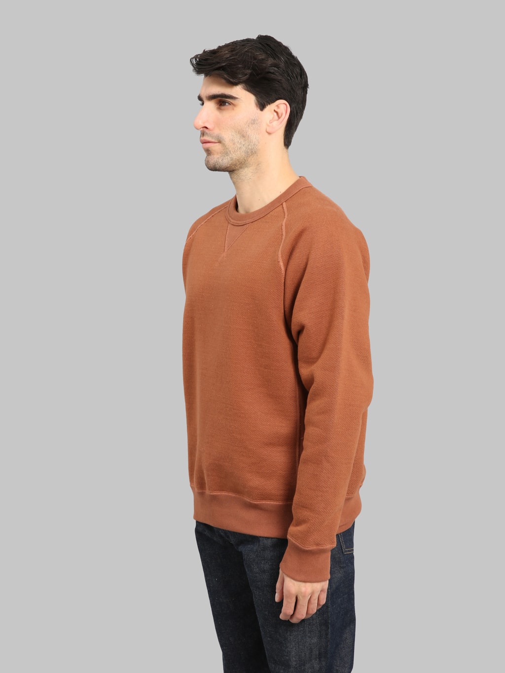 Wonder Looper Pullover Crewneck 876gsm Double Heavyweight French Terry Rust