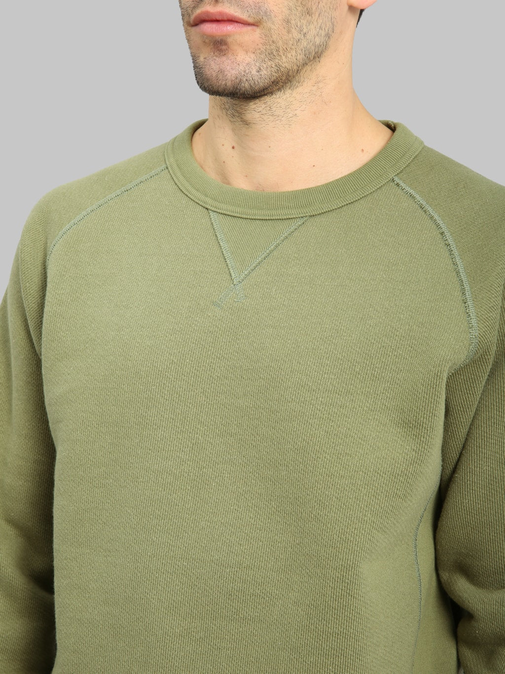 Wonder Looper Pullover Crewneck 876gsm Double Heavyweight French Terry Sage