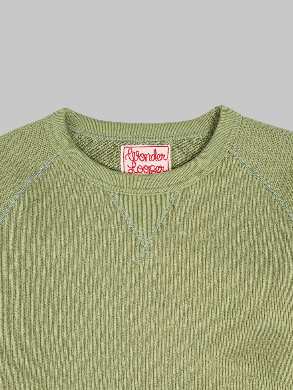 Wonder Looper Pullover Crewneck 876gsm Double Heavyweight French Terry Sage