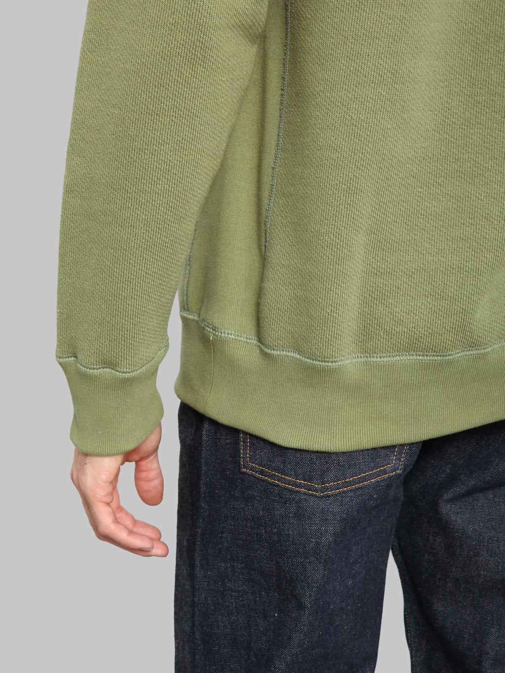 Wonder Looper Pullover Crewneck 876gsm Double Heavyweight French Terry Sage