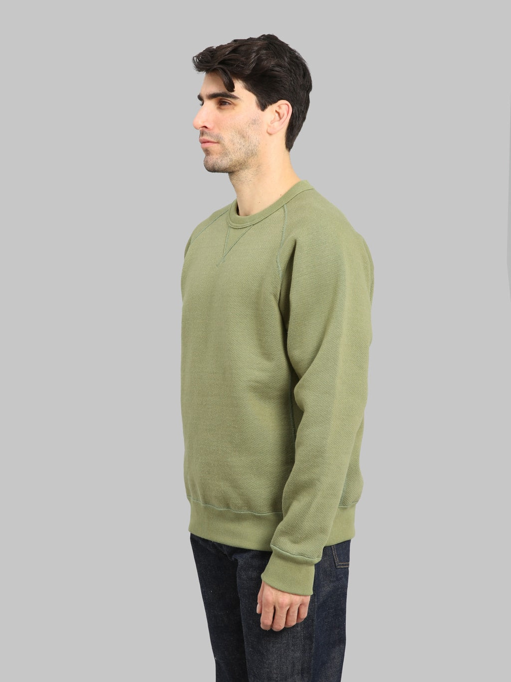 Wonder Looper Pullover Crewneck 876gsm Double Heavyweight French Terry Sage