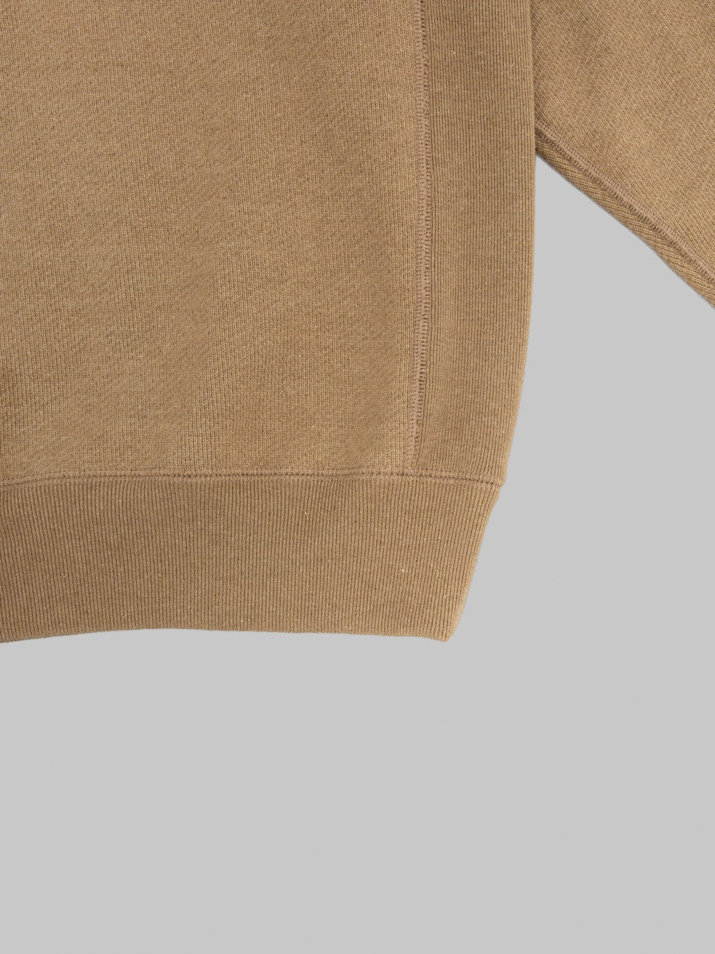 Wonder Looper Pullover Crewneck Iron Mordant Foxfibre® Double Heavyweight French Terry Coyote 80