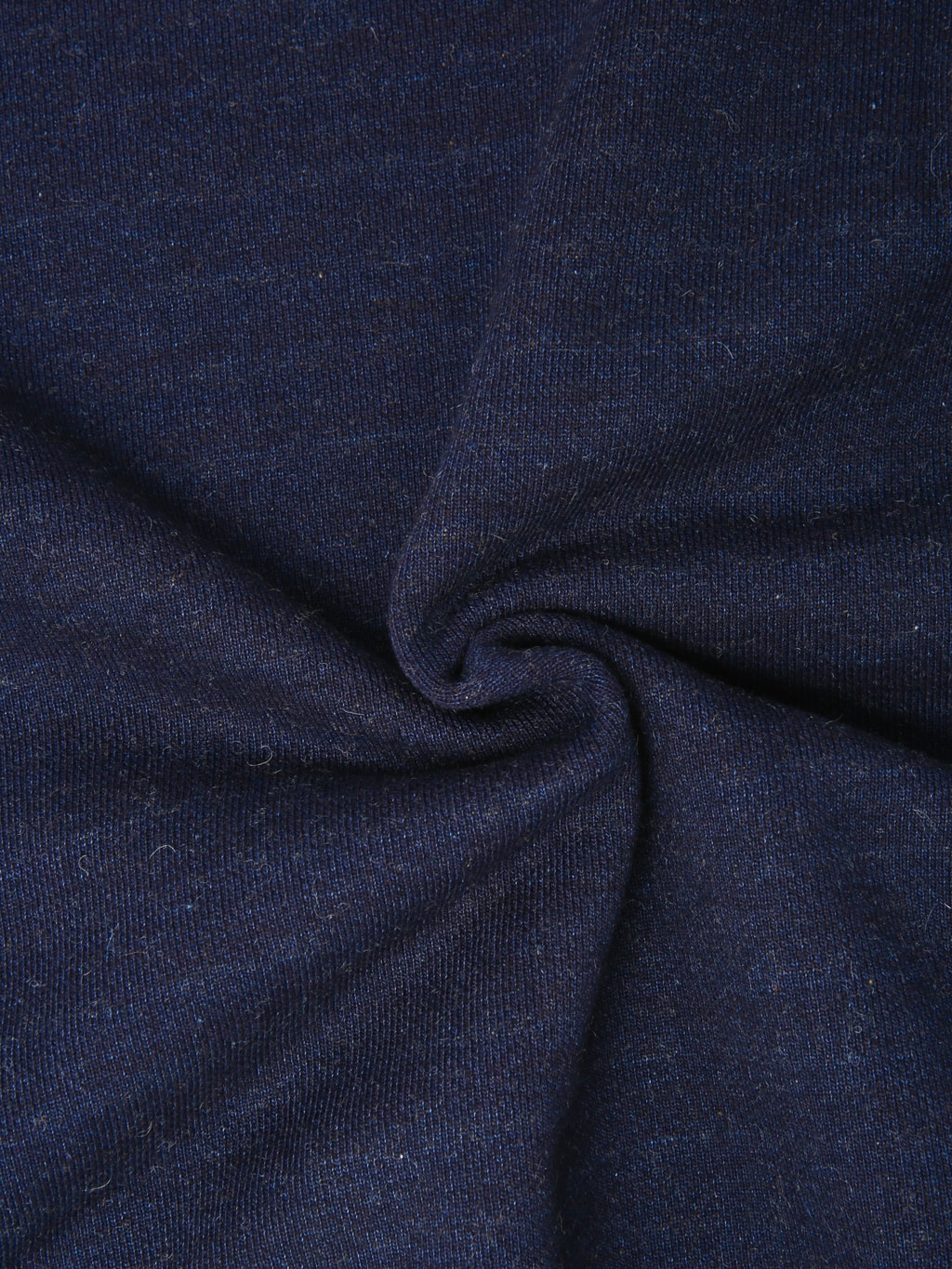 Wonder Looper Pullover Crewneck Real Indigo Blanket Striped  French Terry texture