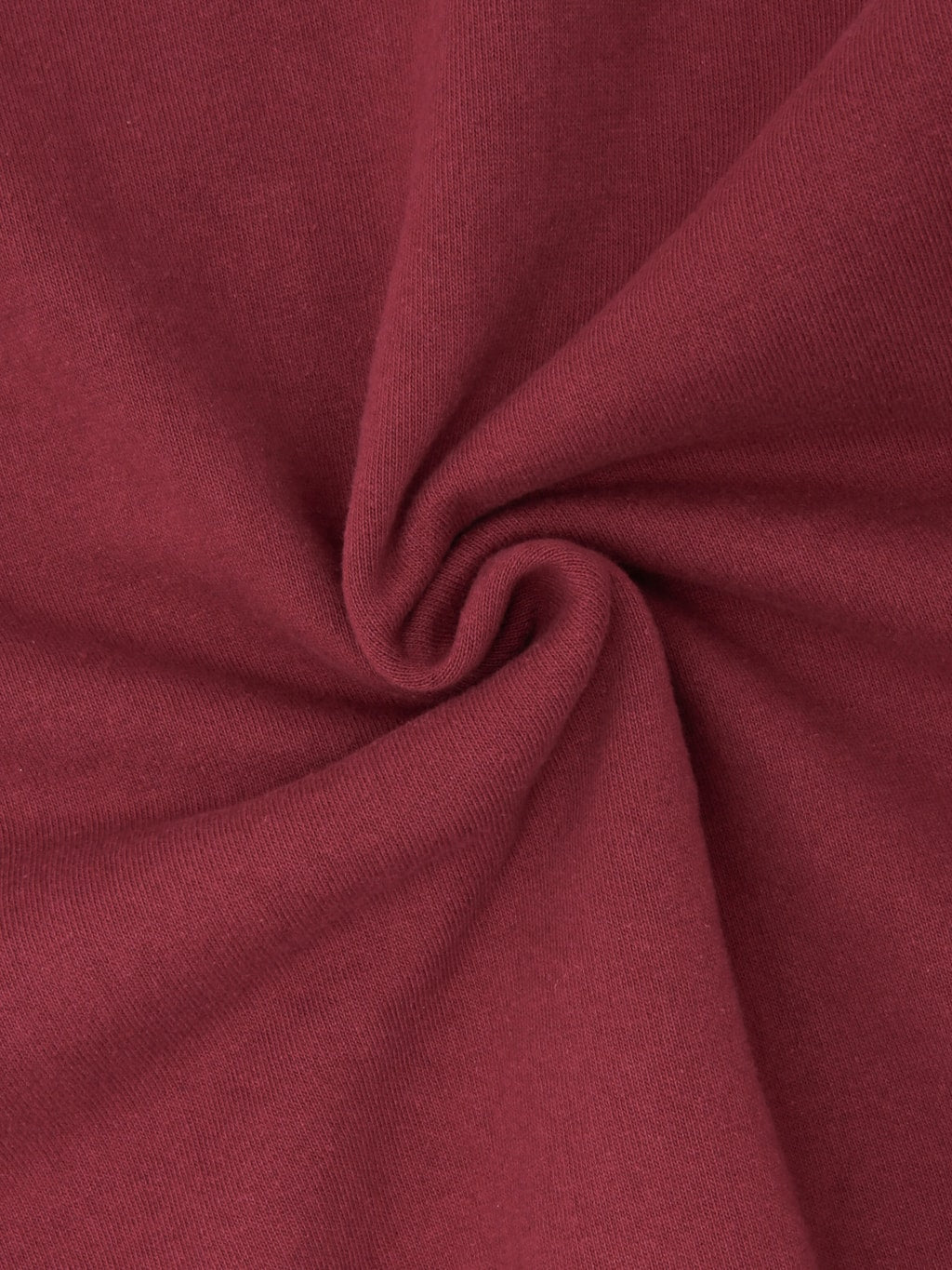 Wonder Looper Pullover Crewneck Super Looper French Terry Burgundy cotton fabric