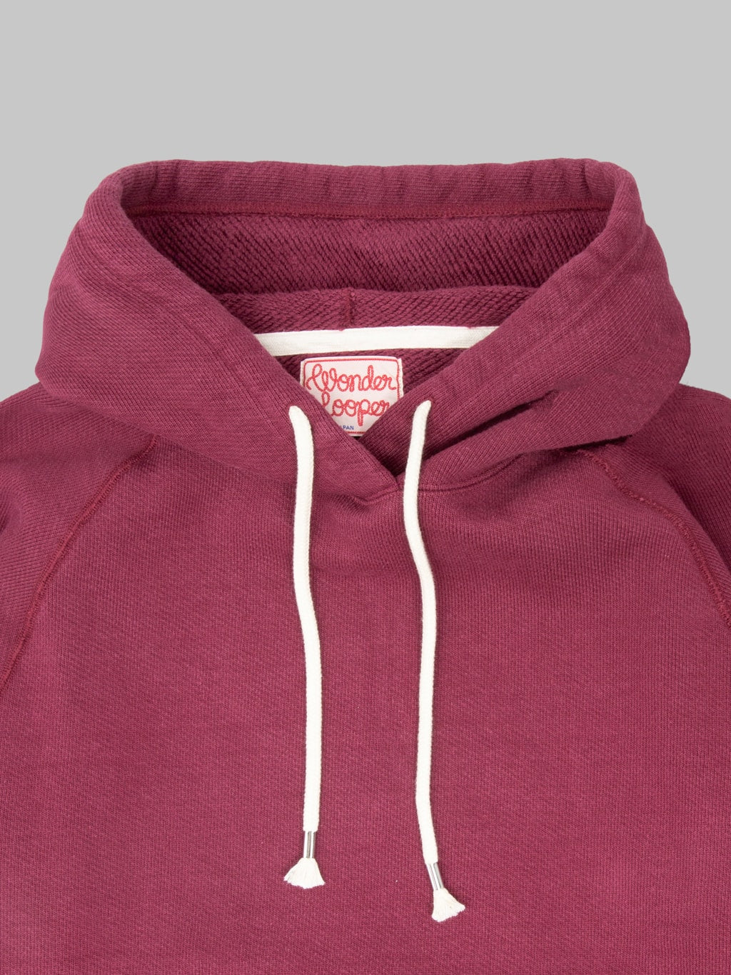 Wonder Looper Pullover Hoodie 876gsm Double Heavyweight French Terry Burgundy
