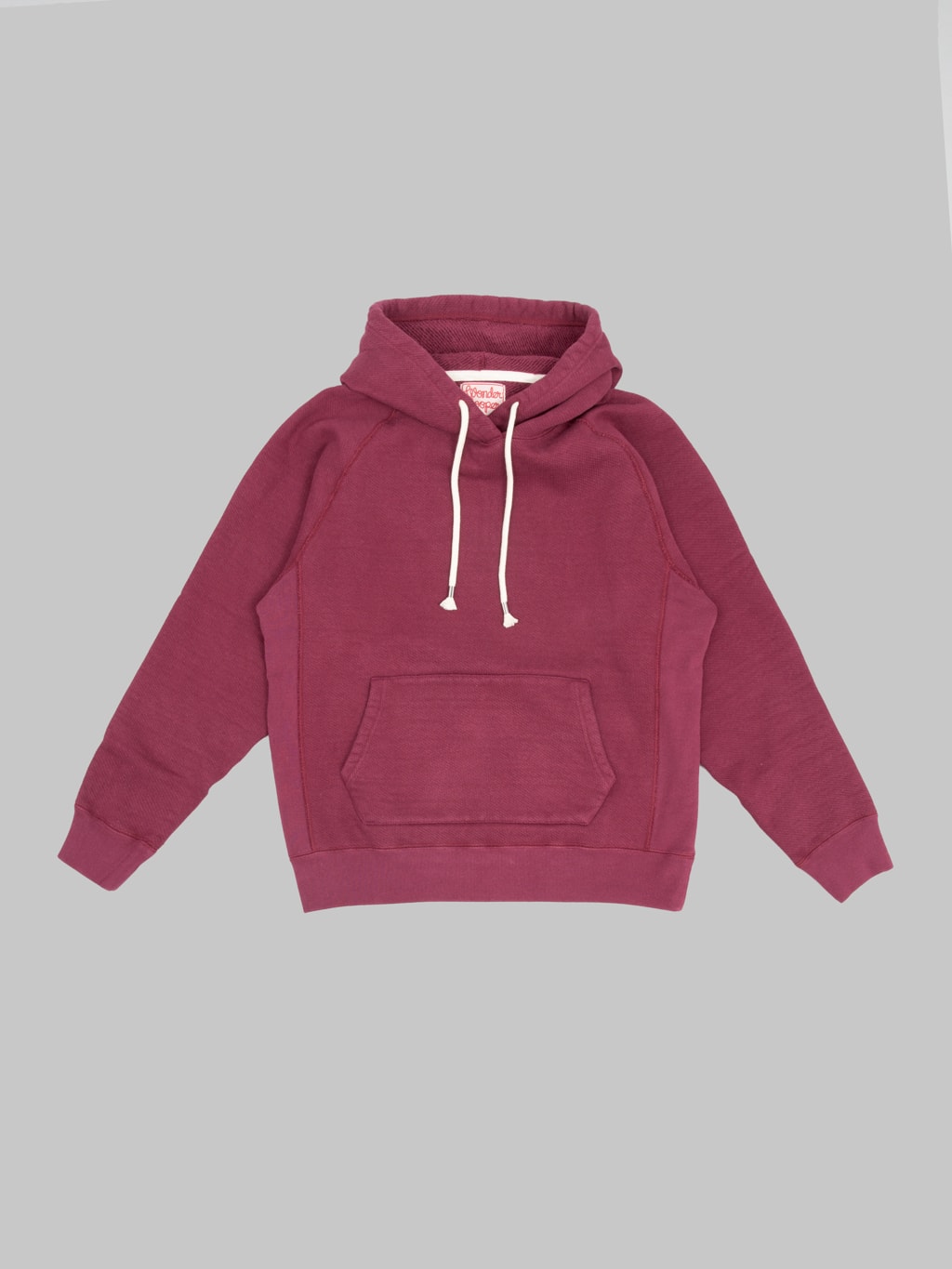 Wonder Looper Pullover Hoodie 876gsm Double Heavyweight French Terry Burgundy