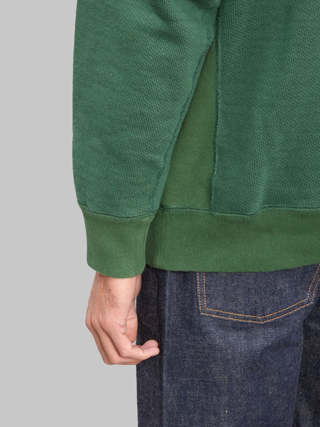 Wonder Looper Pullover Hoodie 876gsm Double Heavyweight French Terry Racing Green