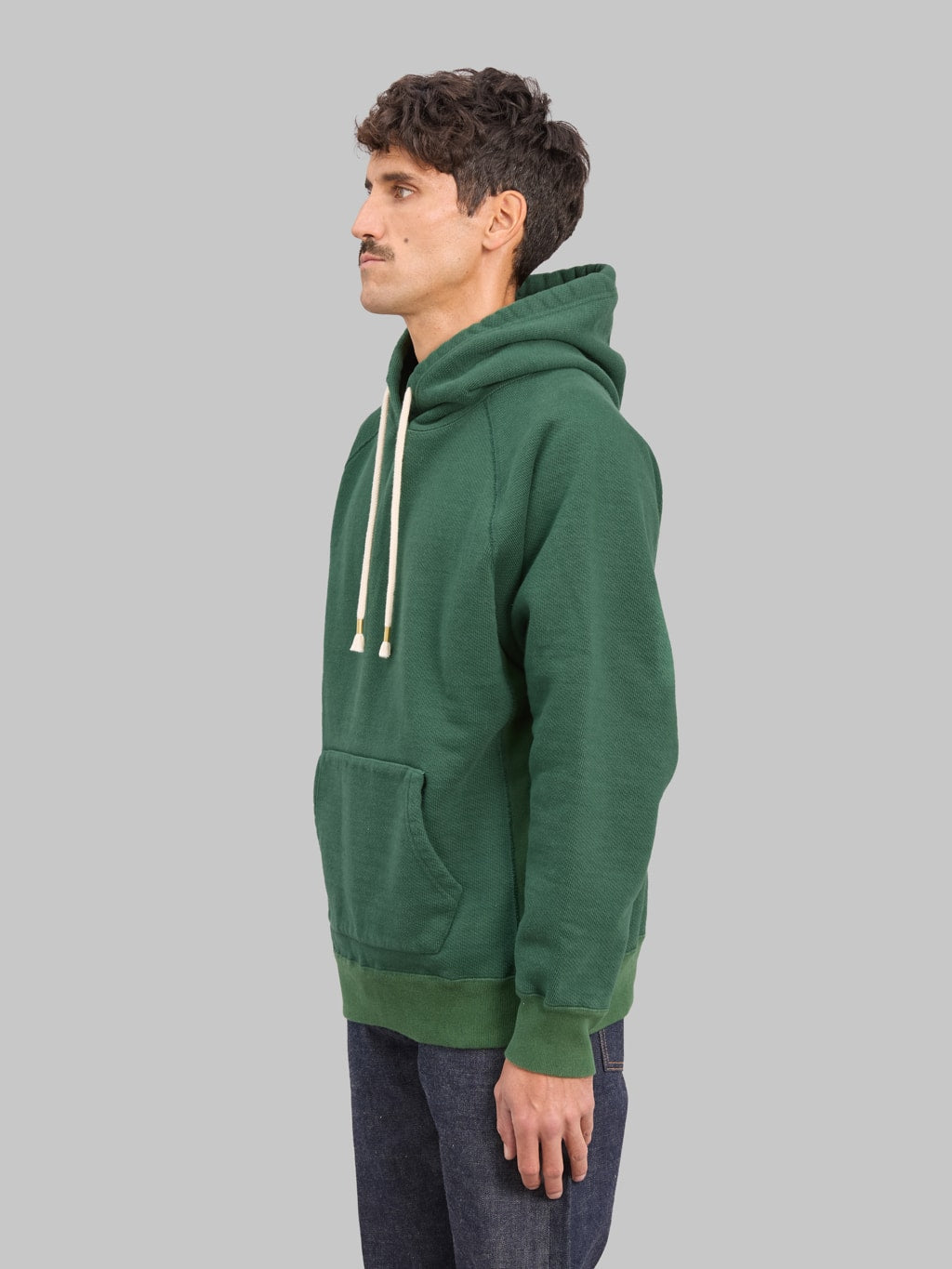Wonder Looper Pullover Hoodie 876gsm Double Heavyweight French Terry Racing Green