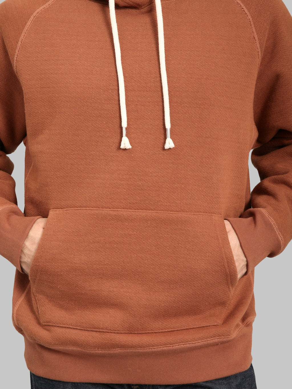 Wonder Looper Pullover Hoodie 876gsm Double Heavyweight French Terry Rust