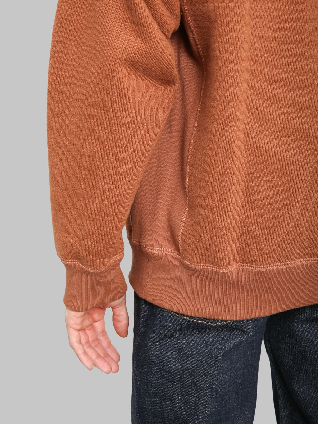 Wonder Looper Pullover Hoodie 876gsm Double Heavyweight French Terry Rust