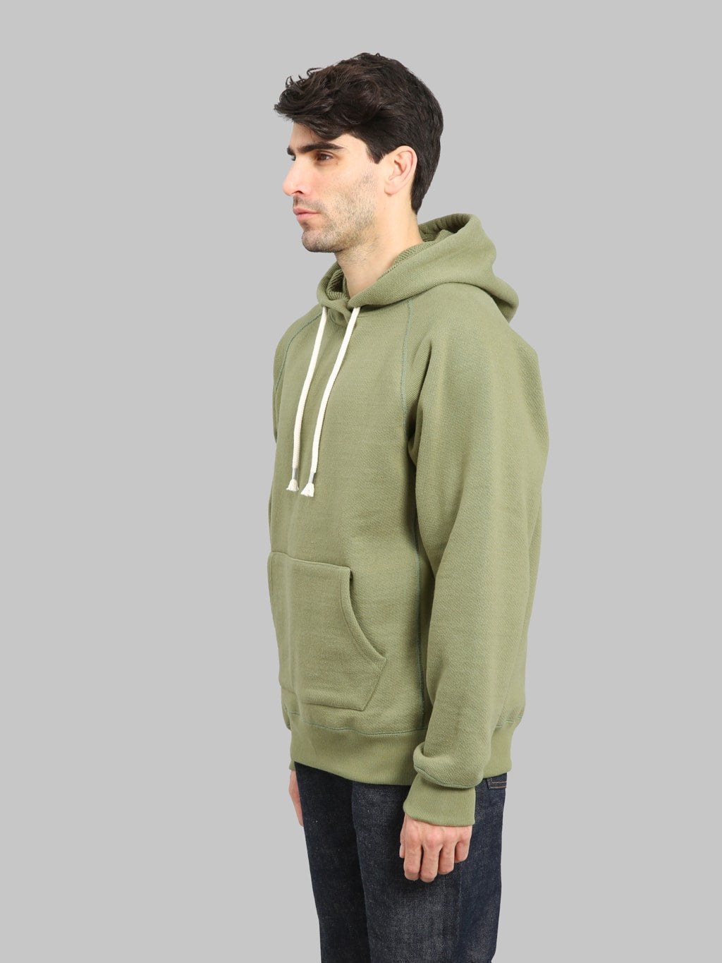 Wonder Looper Pullover Hoodie 876gsm Double Heavyweight French Terry Sage