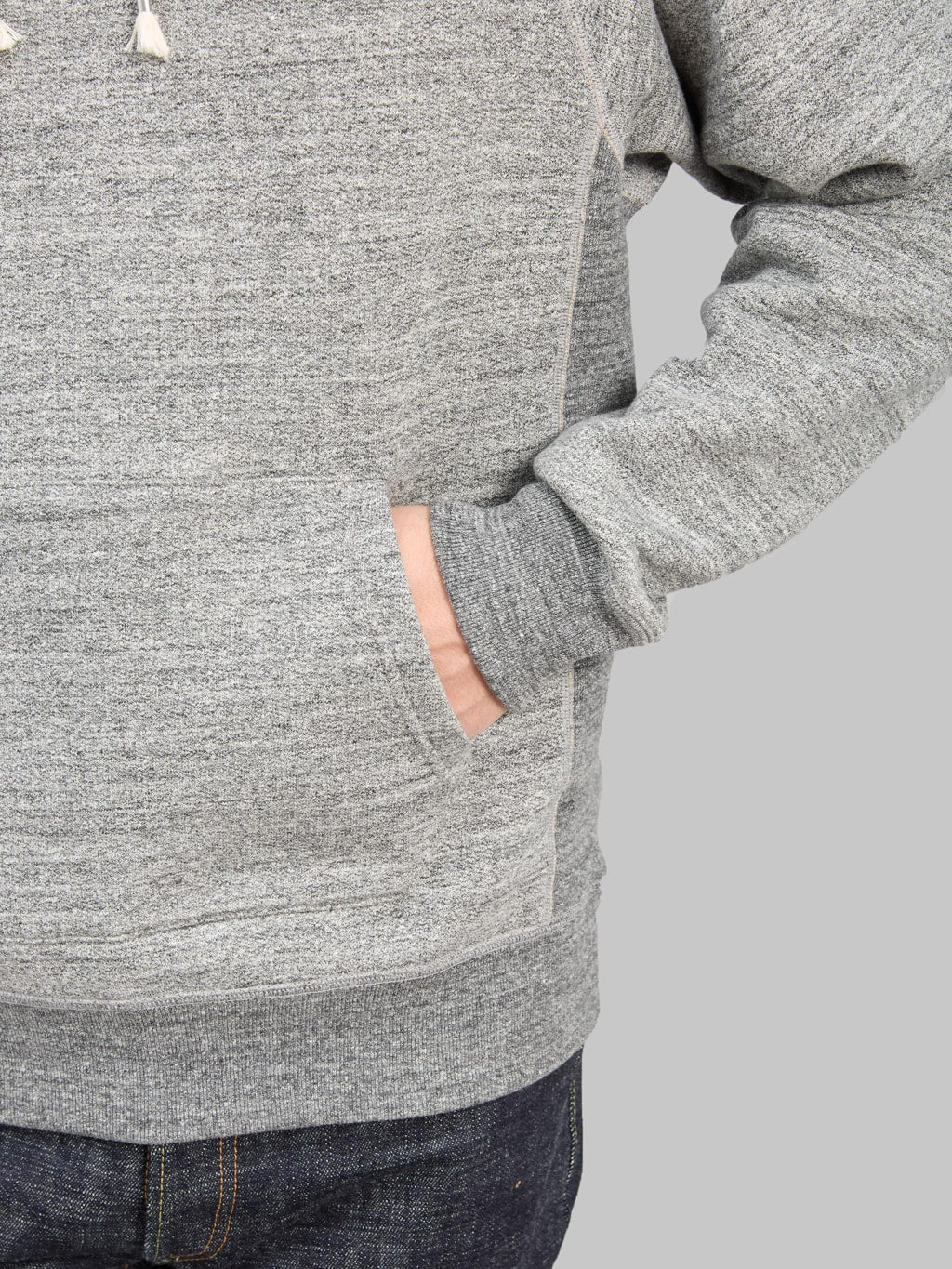 Wonder Looper Pullover Hoodie Fleeced Foxfibre® Charcoal