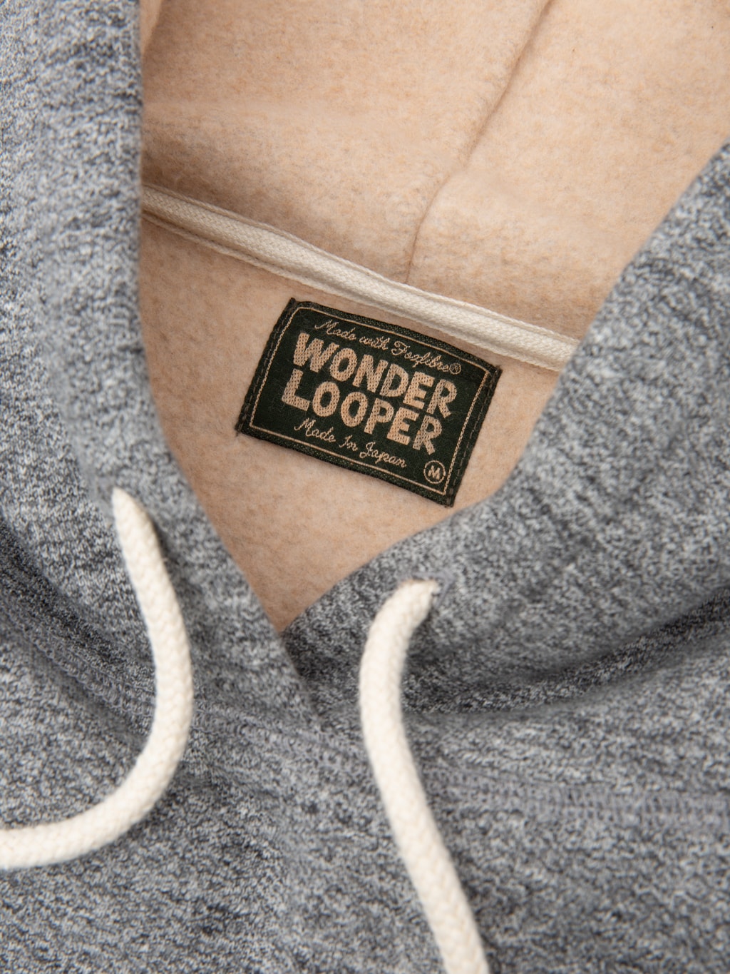 Wonder Looper Pullover Hoodie Fleeced Foxfibre® Charcoal