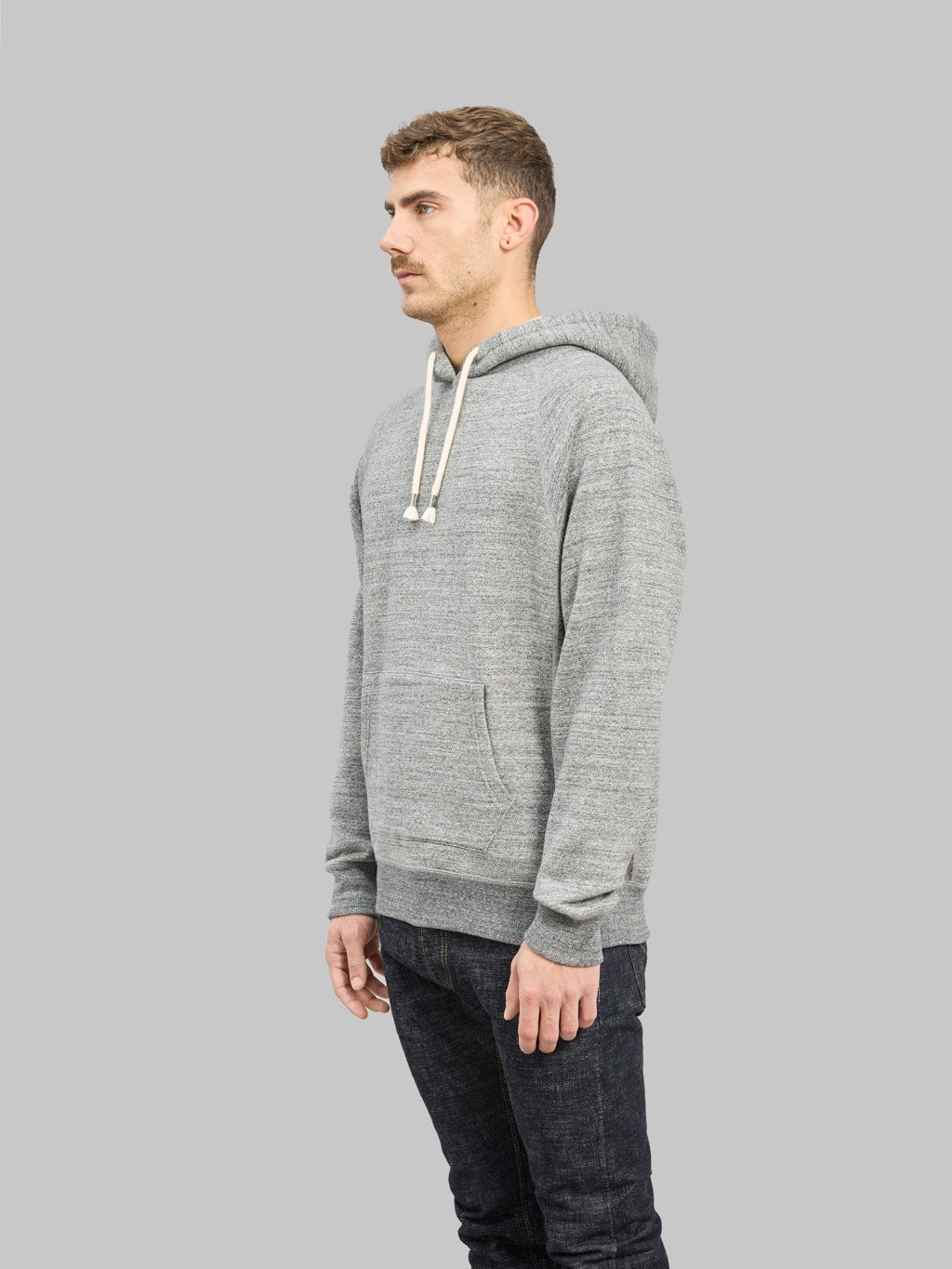 Wonder Looper Pullover Hoodie Fleeced Foxfibre® Charcoal