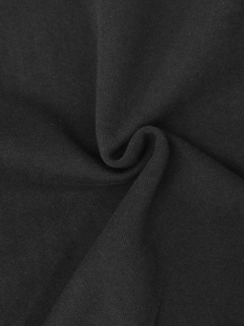 Wonder Looper Pullover Hoodie Super Looper French Terry Sumi Black cotton fabric