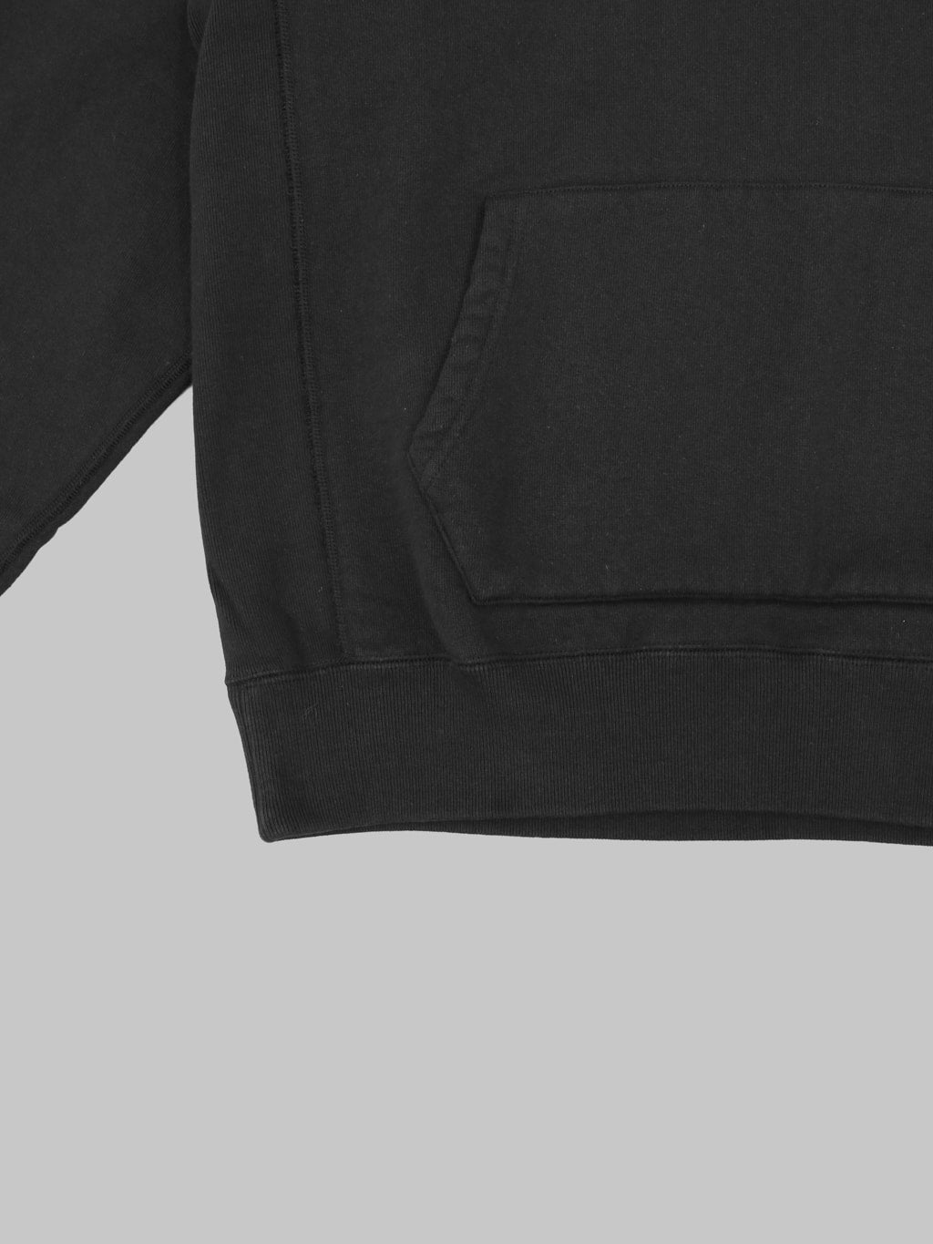 Wonder Looper Pullover Hoodie Super Looper French Terry Sumi Black front pocket