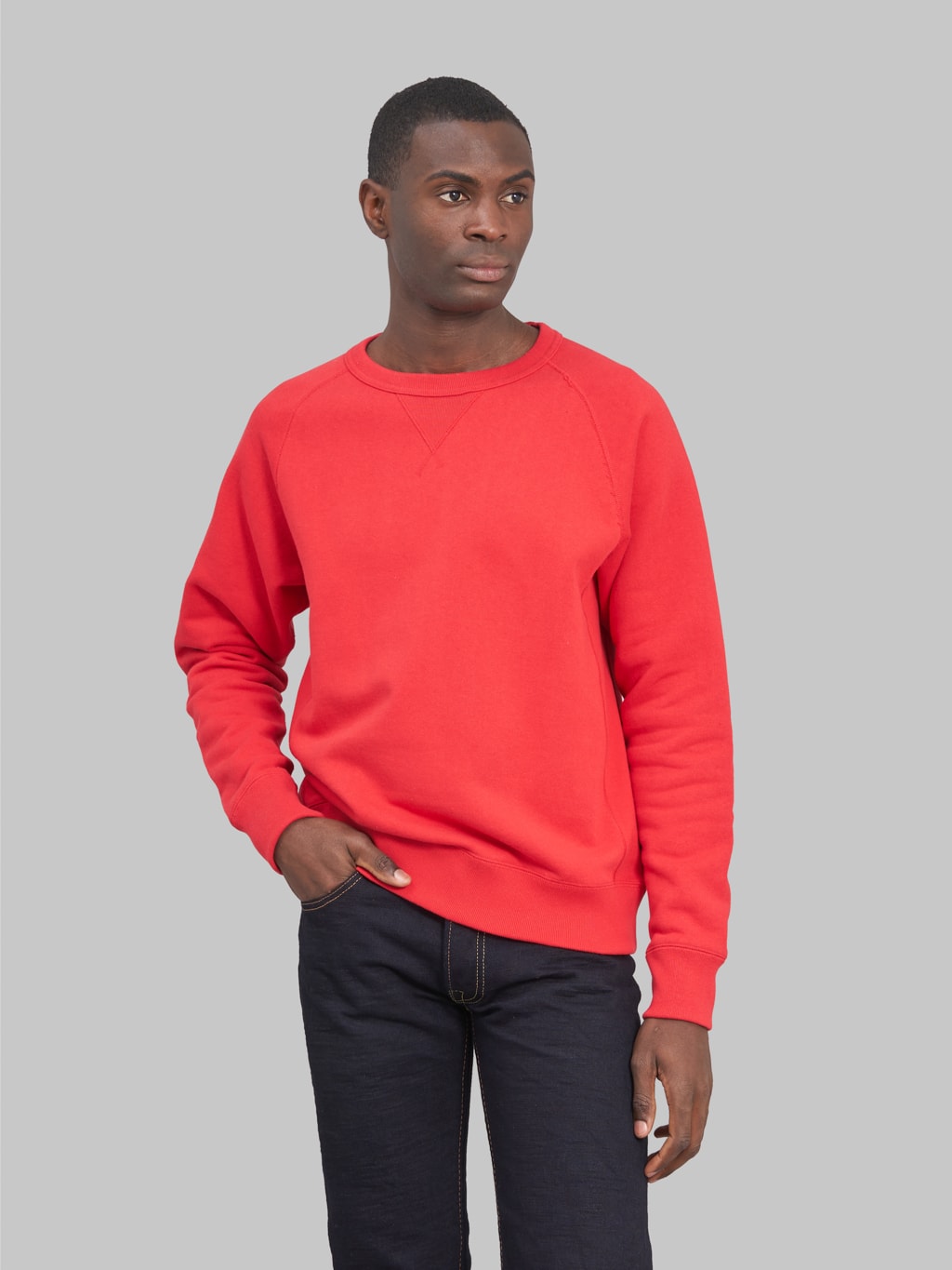 Wonder Looper Pullover Crewneck Super Looper French Terry Red