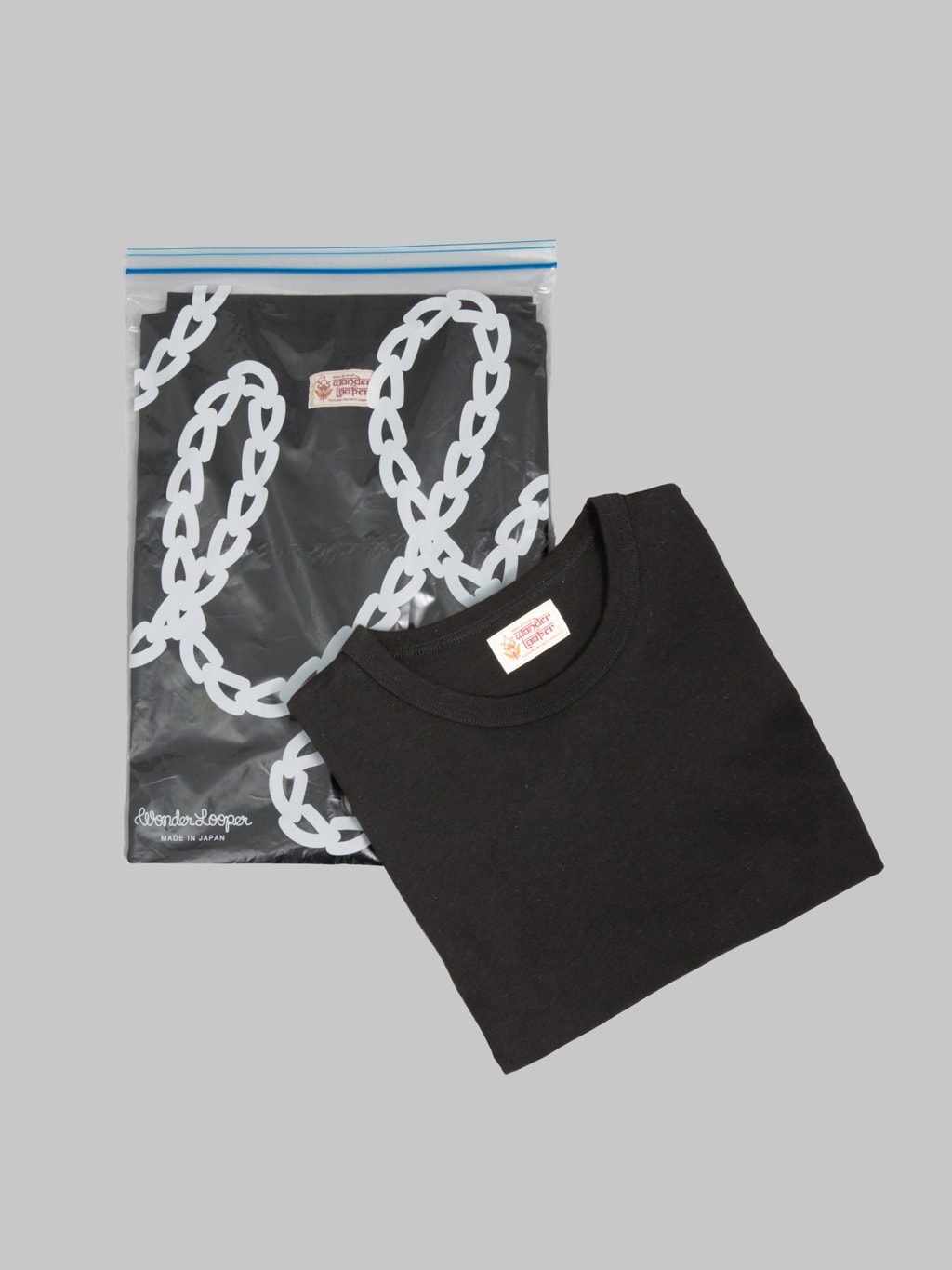 Redcast Heritage x Wonder Looper Suvin Gold Tsuriami T-Shirt Black - Redcast Heritage Co.