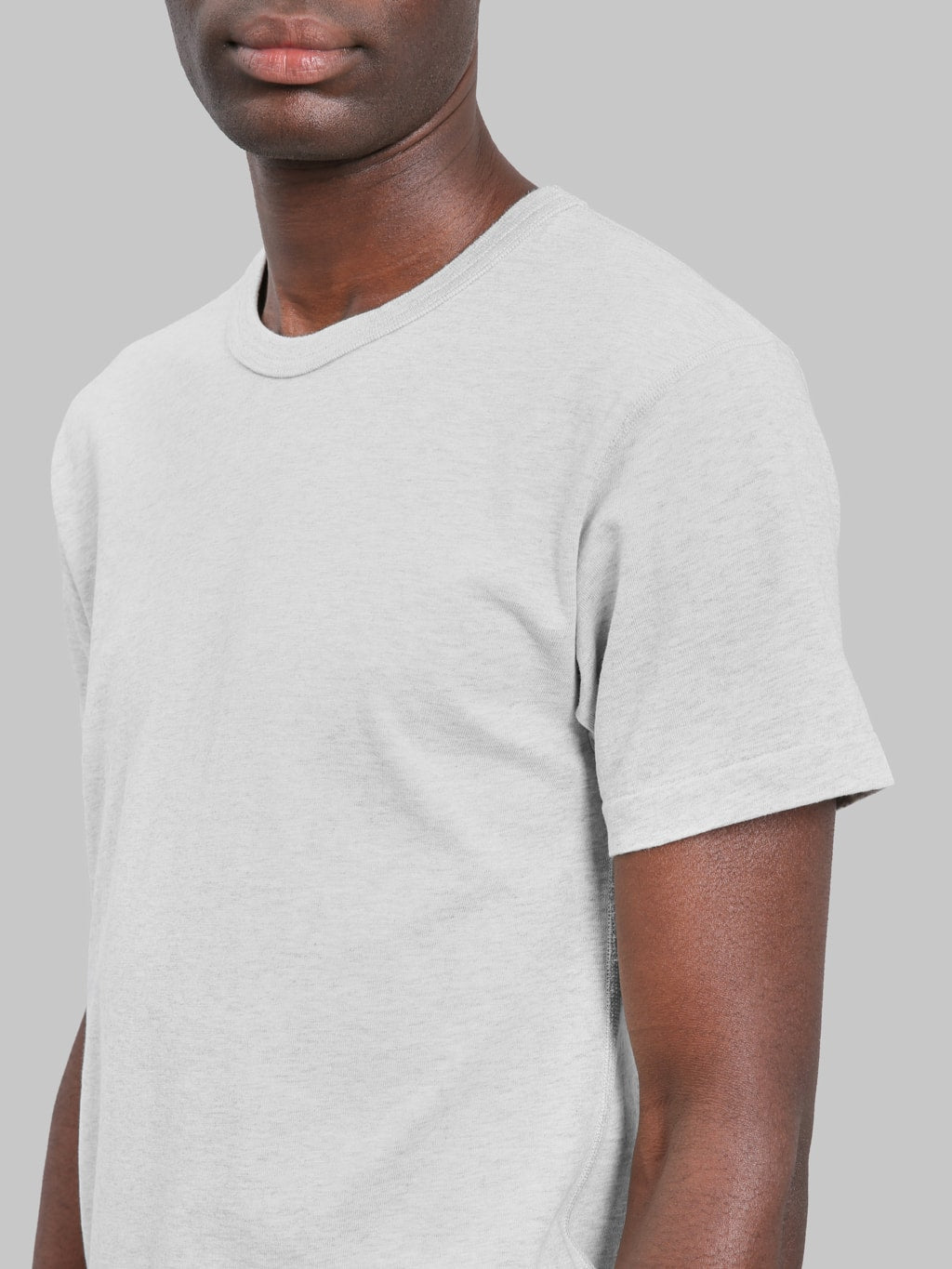 Redcast Heritage x Wonder Looper Suvin Gold Tsuriami T-Shirt Heather Grey - Redcast Heritage Co.