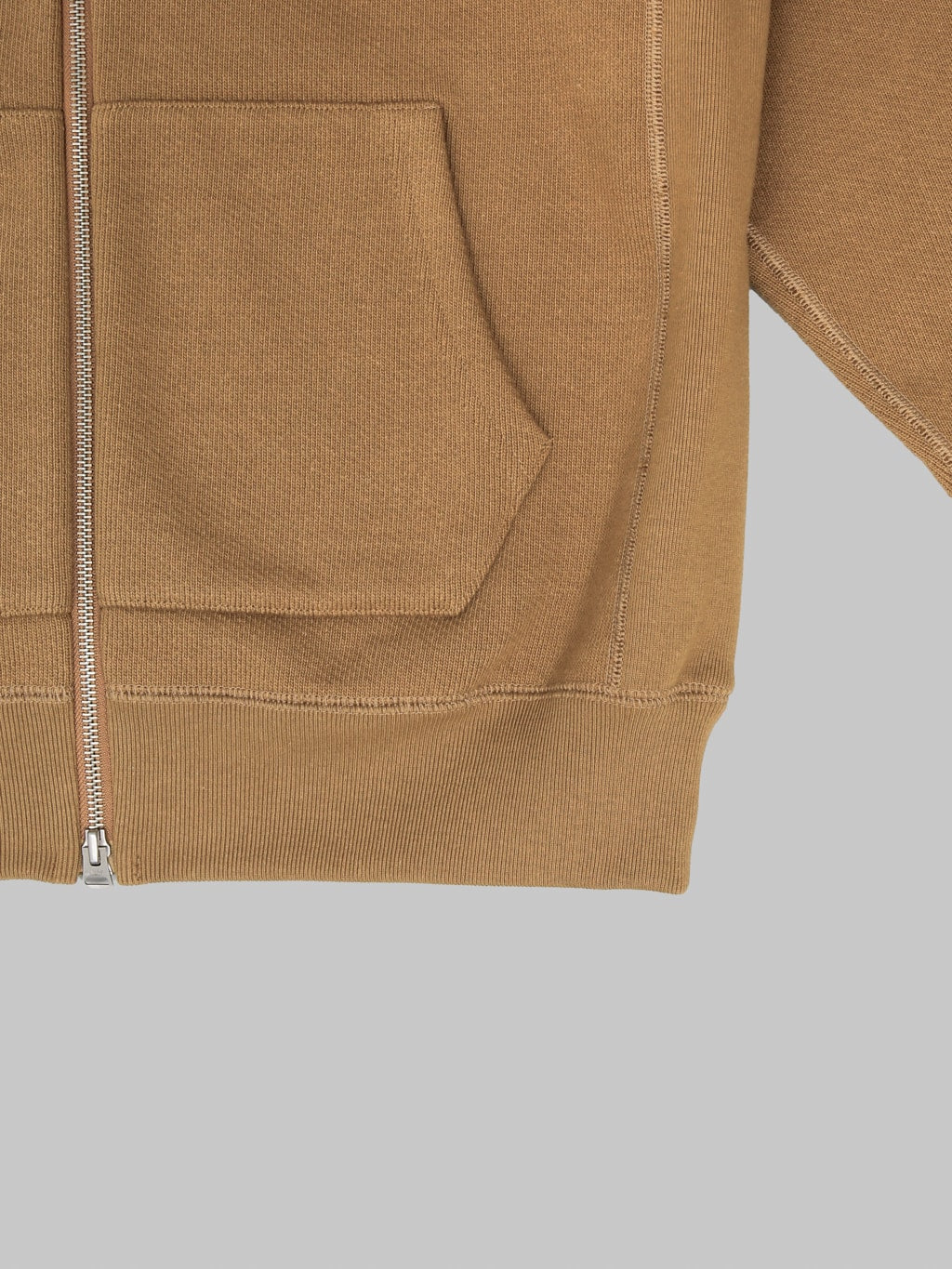 Wonder Looper Zip Hoodie 876gsm Double Heavyweight French Terry Dune