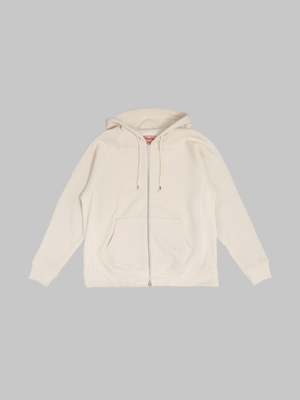 Wonder Looper Zip Hoodie 876gsm Double Heavyweight French Terry Ecru