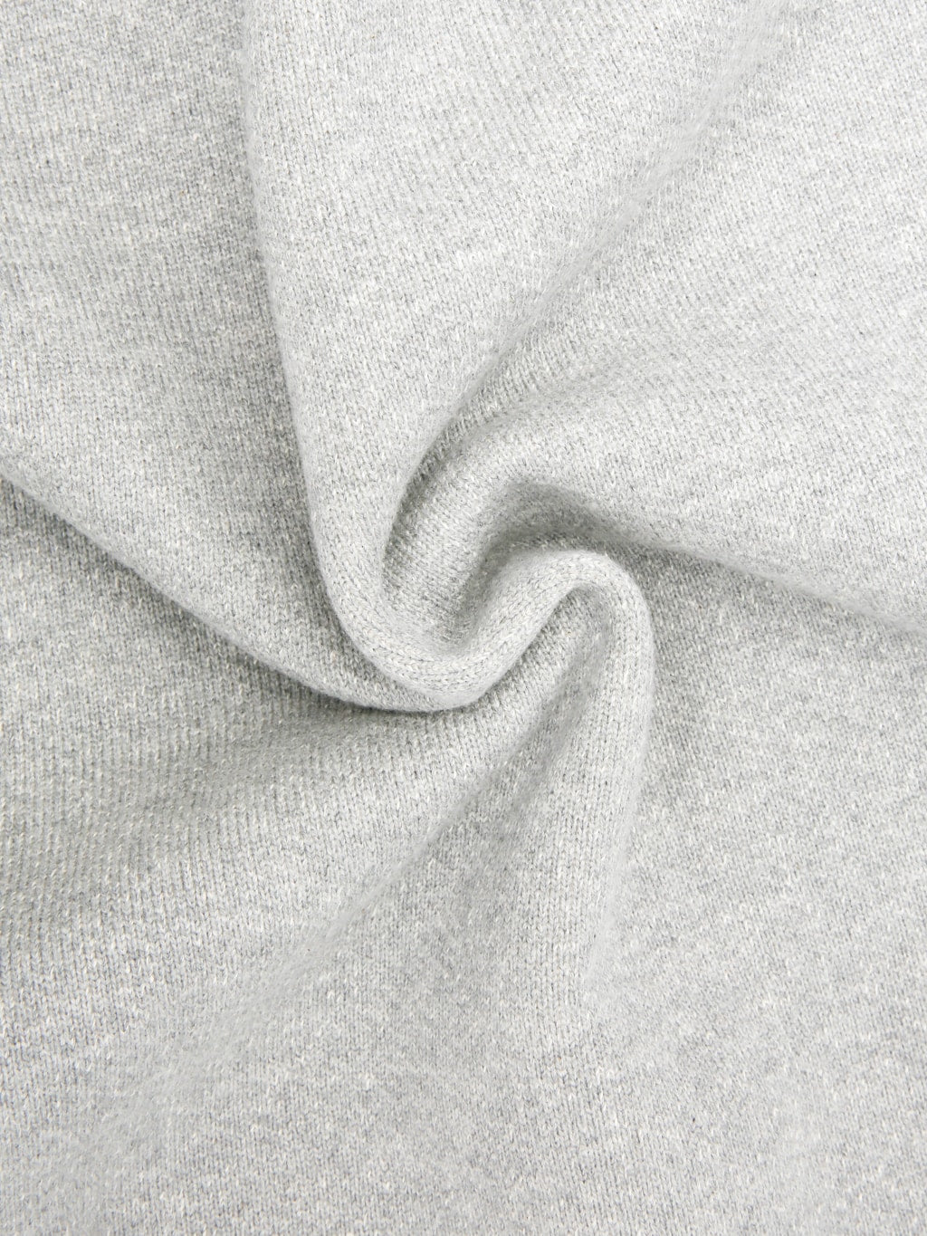 Wonder Looper Zip Hoodie 876gsm Double Heavyweight French Terry Heather Grey