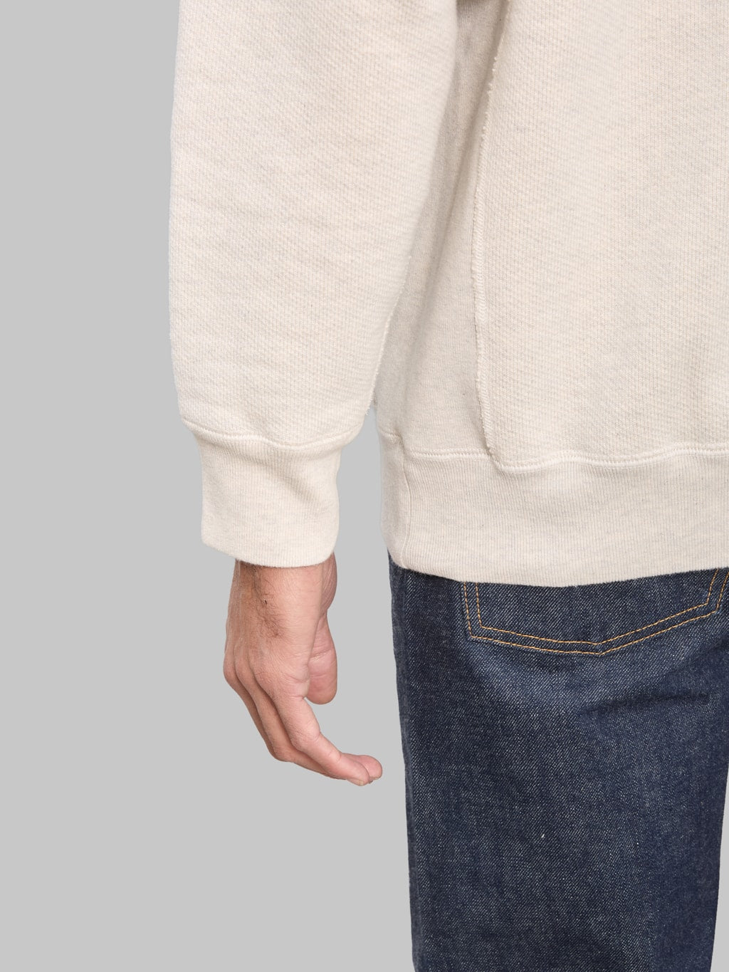 Wonder Looper Zip Hoodie 876gsm Double Heavyweight French Terry Oatmeal