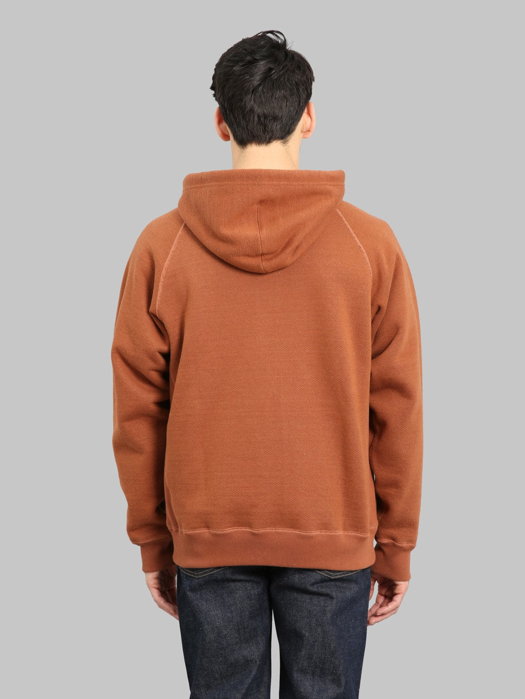 Wonder Looper Zip Hoodie 876gsm Double Heavyweight French Terry Rust