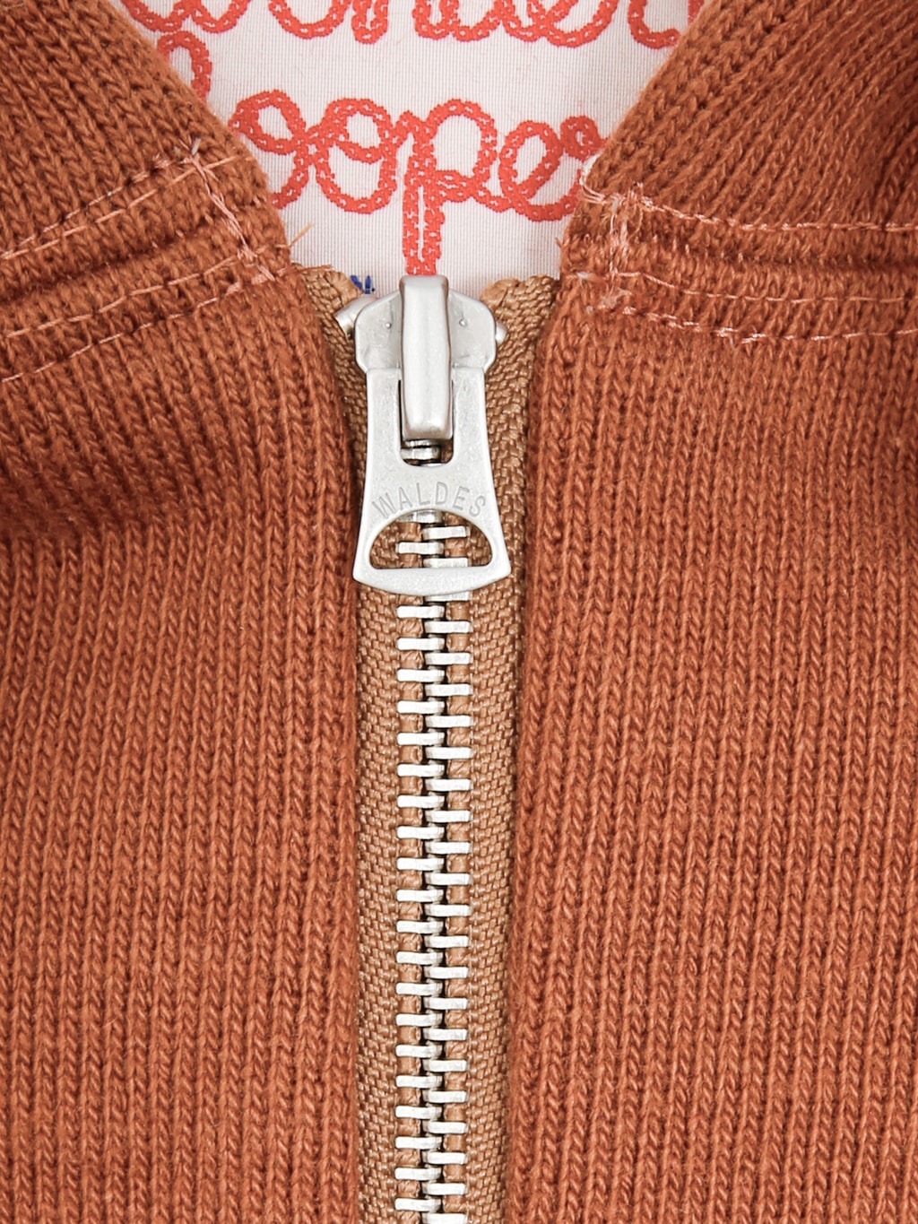 Wonder Looper Zip Hoodie 876gsm Double Heavyweight French Terry Rust