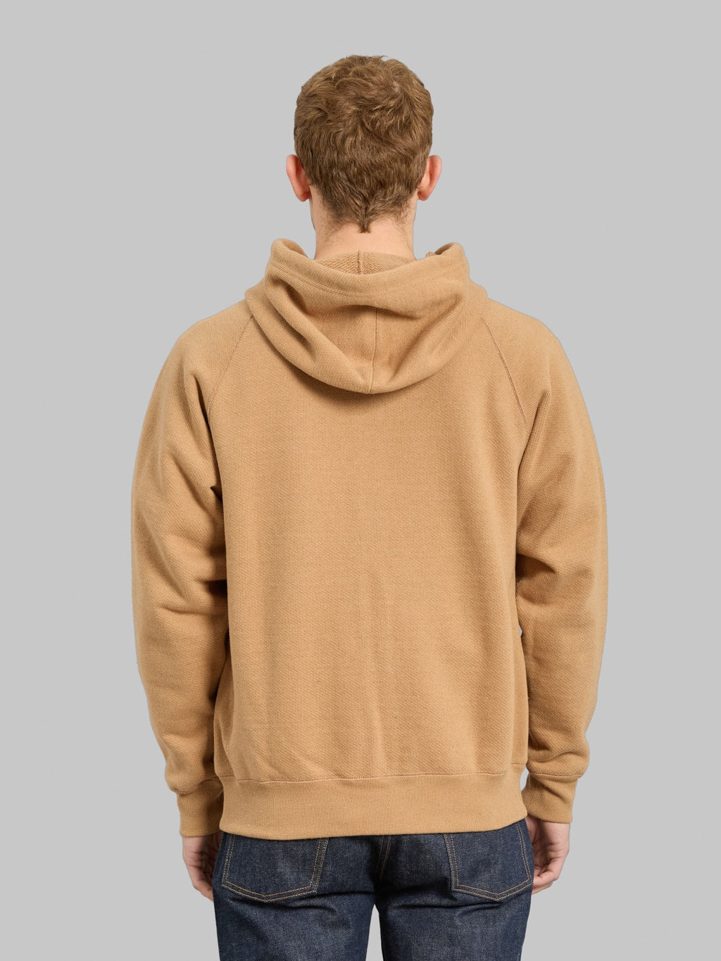 Wonder Looper Zip Hoodie Foxfibre® Double Heavyweight French Terry Coyote 80