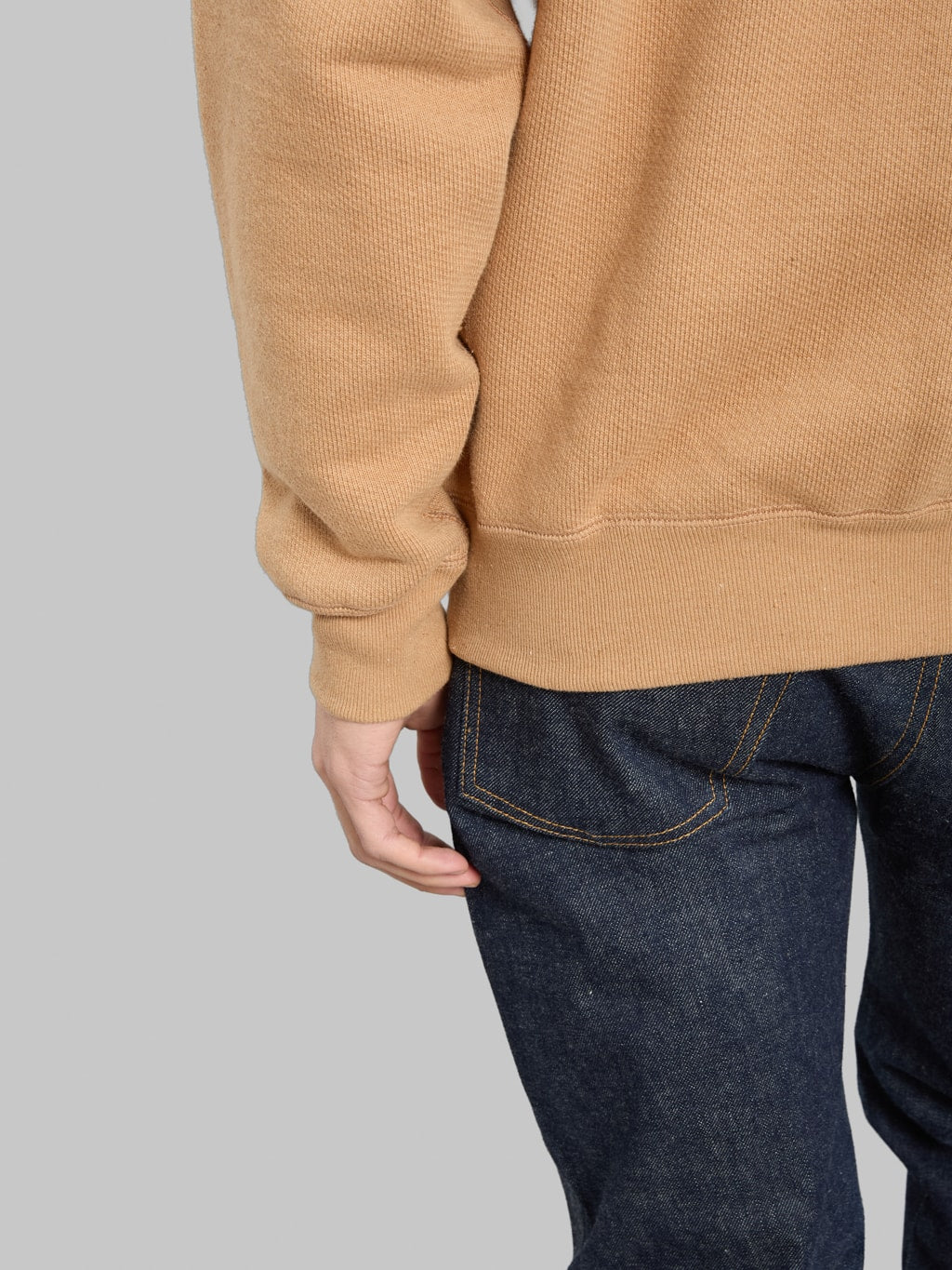 Wonder Looper Zip Hoodie Foxfibre® Double Heavyweight French Terry Coyote 80