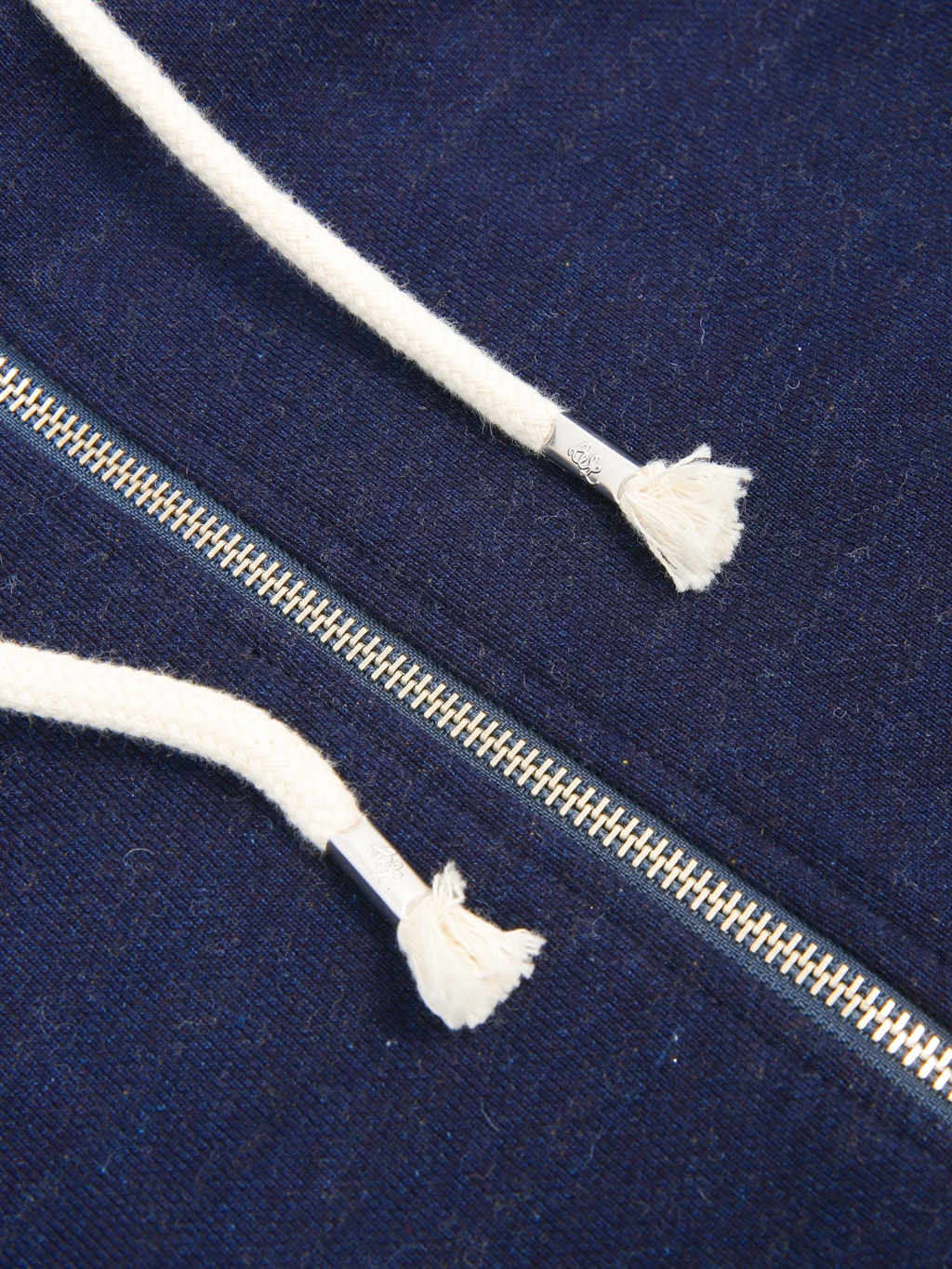 Wonder Looper Zip Hoodie Real Indigo Blanket Striped French Terry japanese