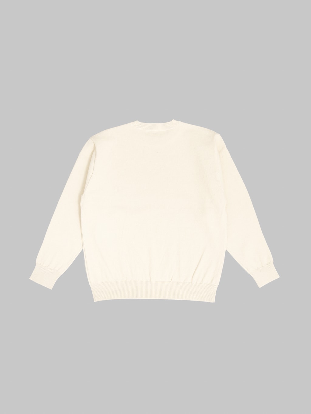 Yonetomi Rigid Cashmere Crew Neck Pullover Raw