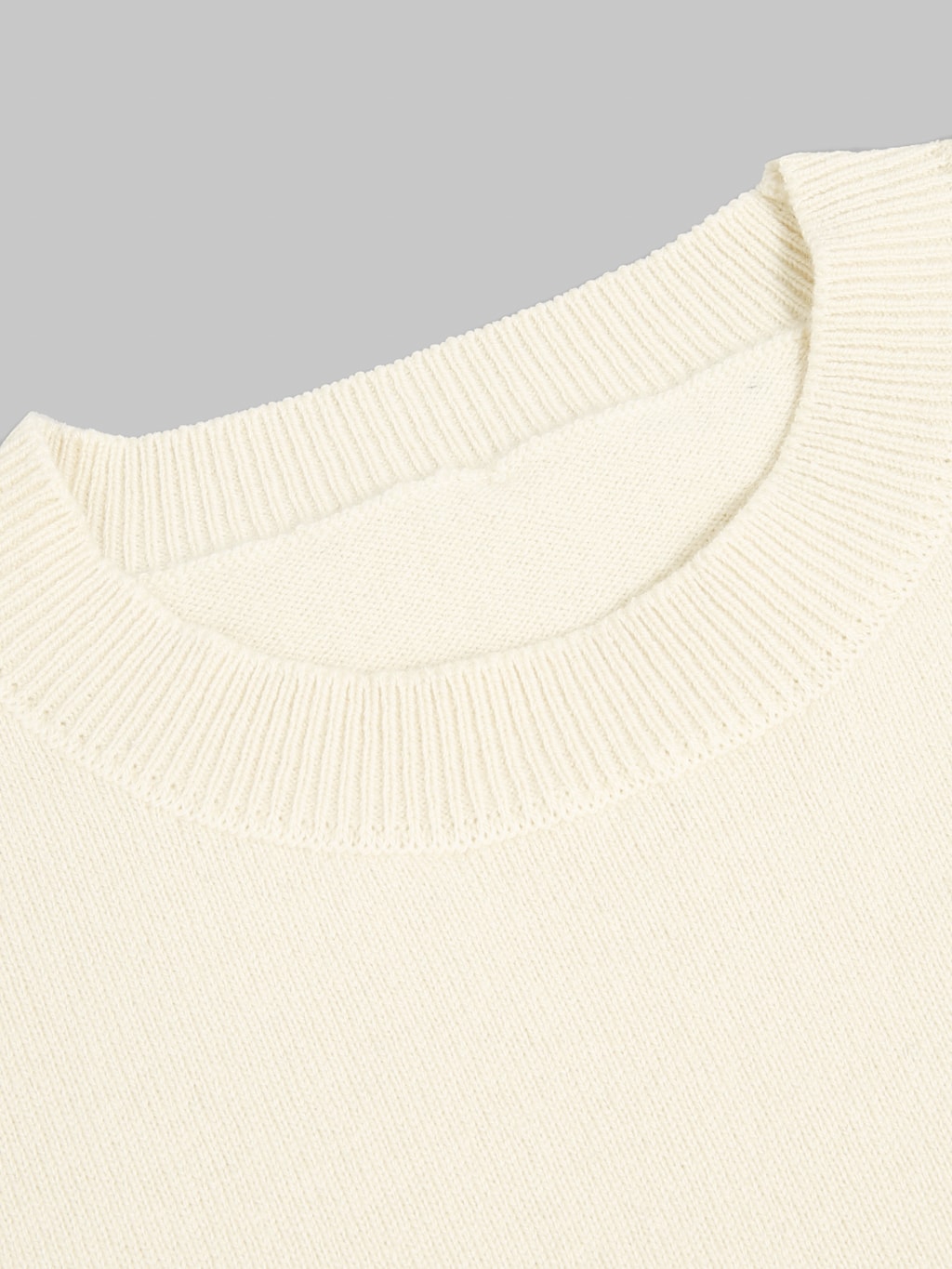 Yonetomi Rigid Cashmere Crew Neck Pullover Raw