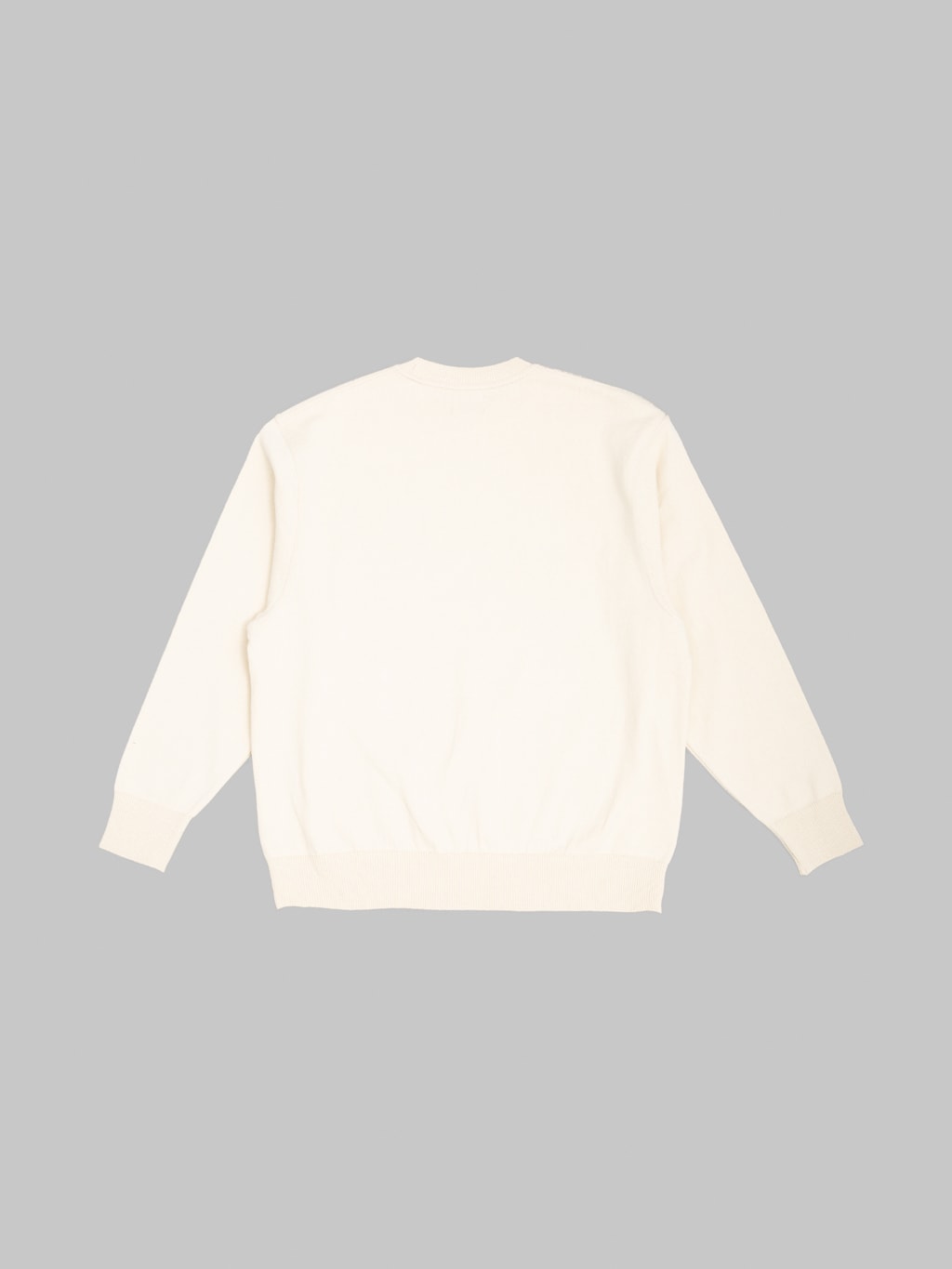 Yonetomi Wave Cotton Knit Pullover Ecru back