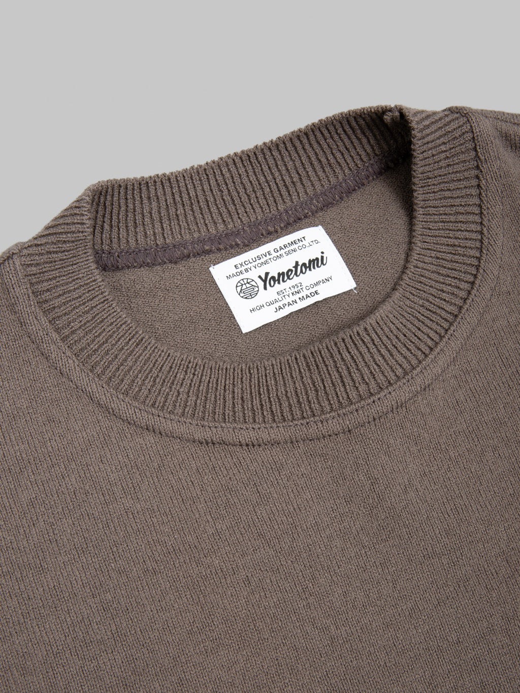 Yonetomi Wave Cotton Knit Pullover Grey