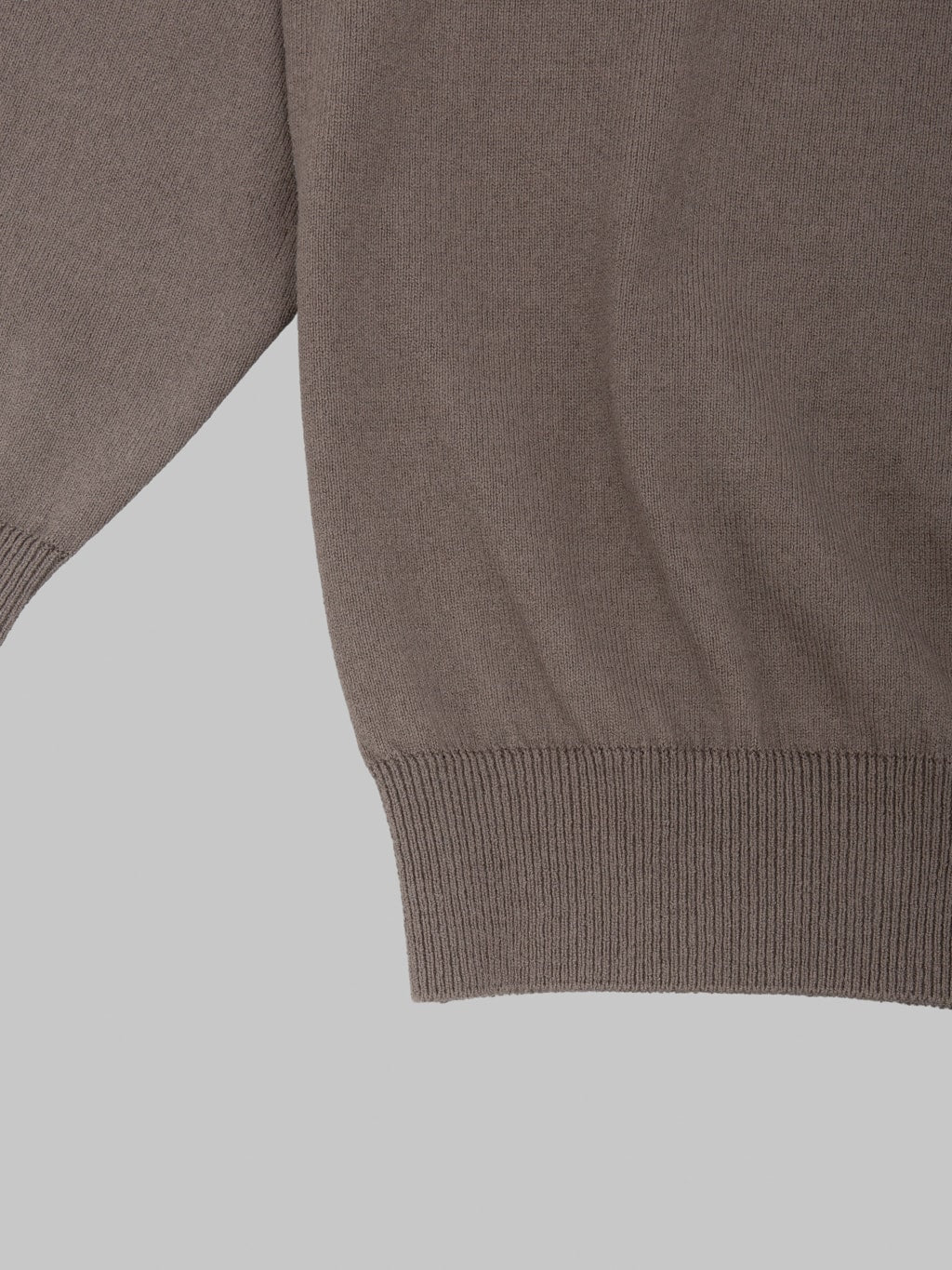 Yonetomi Wave Cotton Knit Pullover Grey