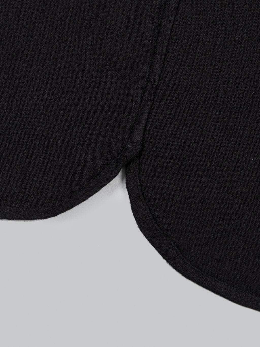 3sixteen CPO Shirt black Sashiko fabric detail