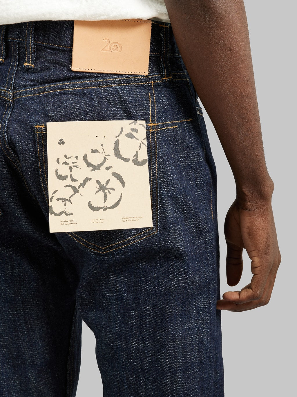 3sixteen CT 20th Anniversary Burkina Faso Classic Tapered Jeans pocket flasher
