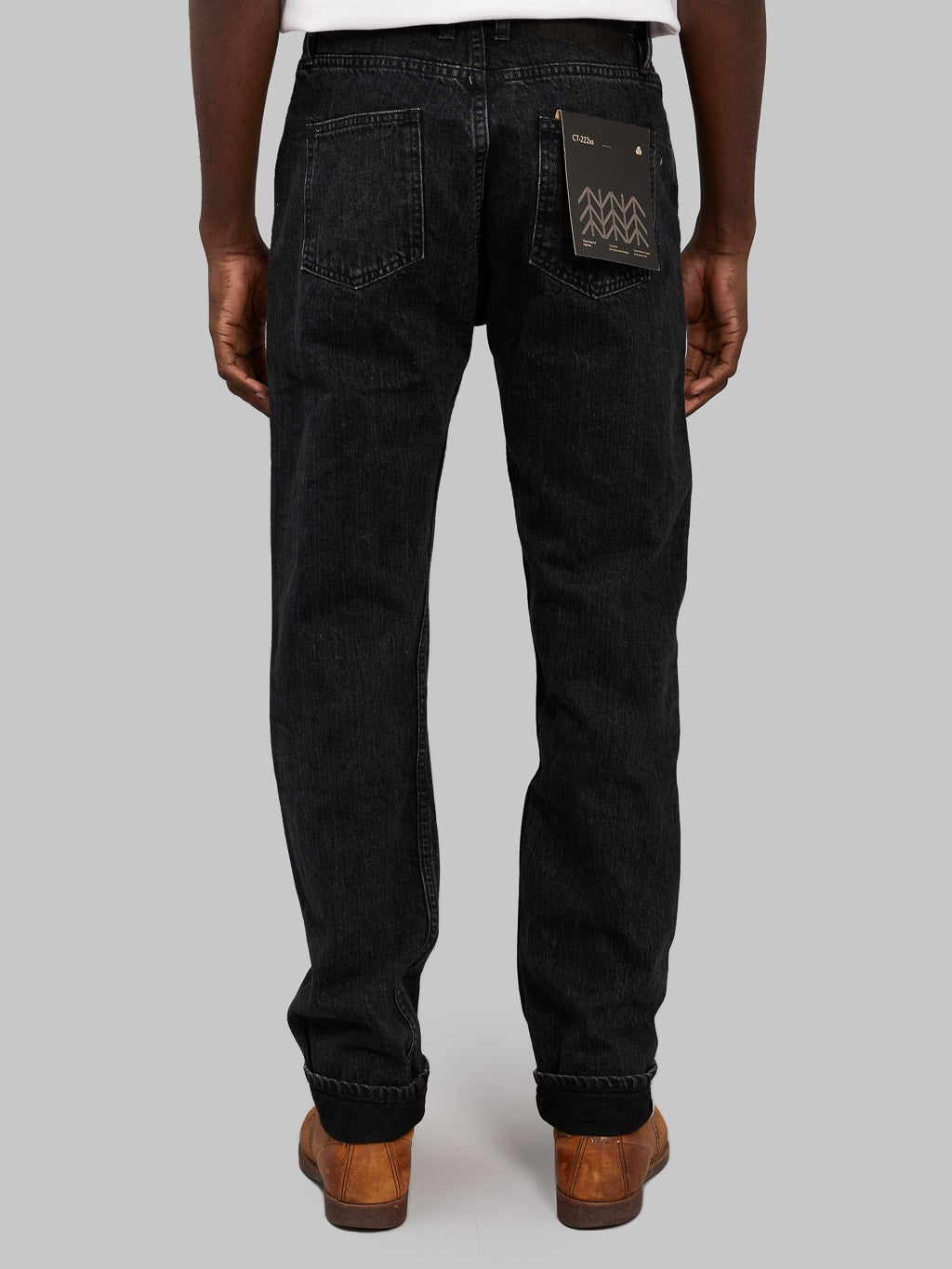 3sixteen CT 220x Classic Tapered Stonewashed Double Black back fit