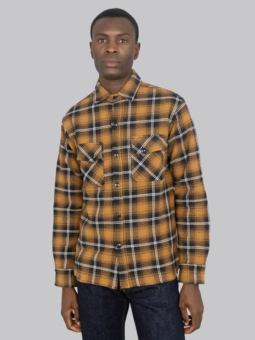 Studio D'artisan Plaid Flannel Shirt Men's Heavyweight Long Sleeve