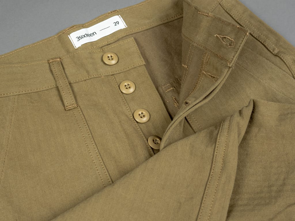 3sixteen Fatigue Pants HBT Herringbone Twill Coyote – Redcast