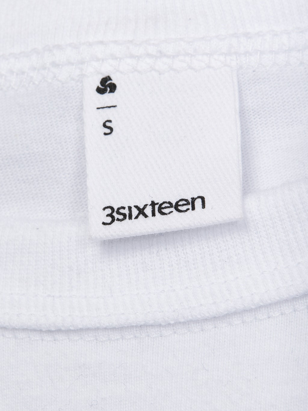 3sixteen Heavyweight TShirt Heather white 2 Pack interior size tag