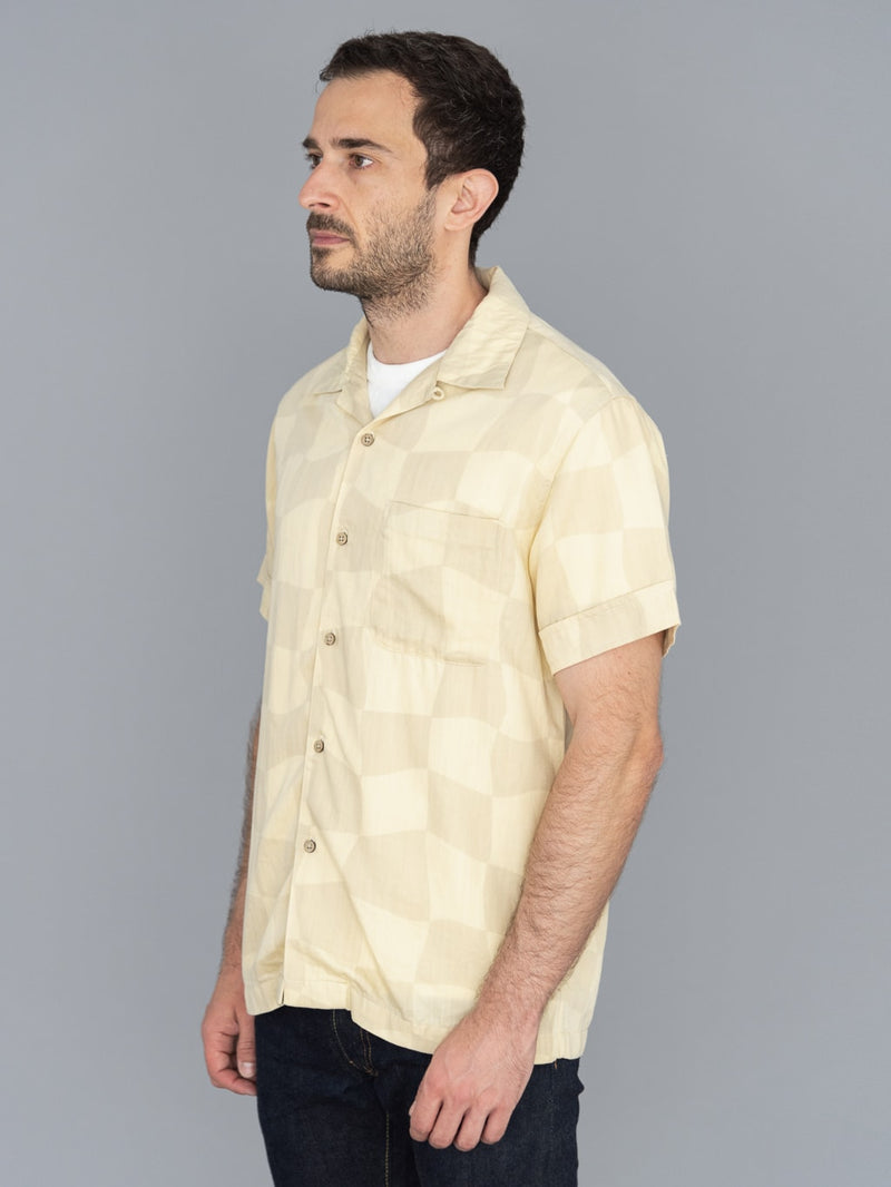 3sixteen Vacation Drunk Chess Shirt Tan/Natural