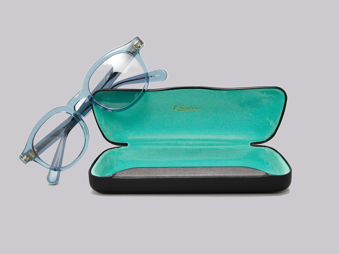 Calee Type Glasses Blue Grey case